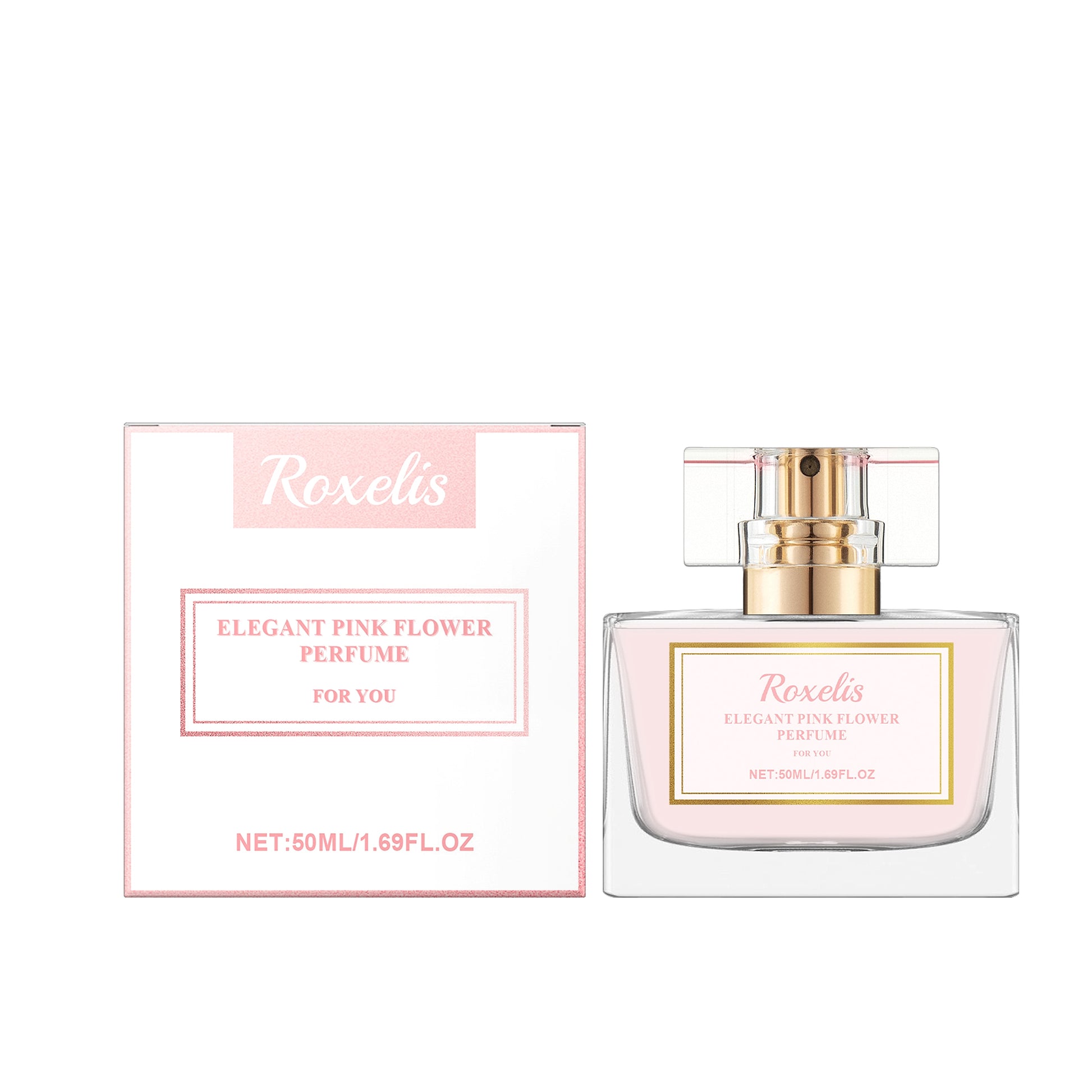 Pink Flower - Perfume Elegant Lady Lasting Fragrance - enhanced image 1