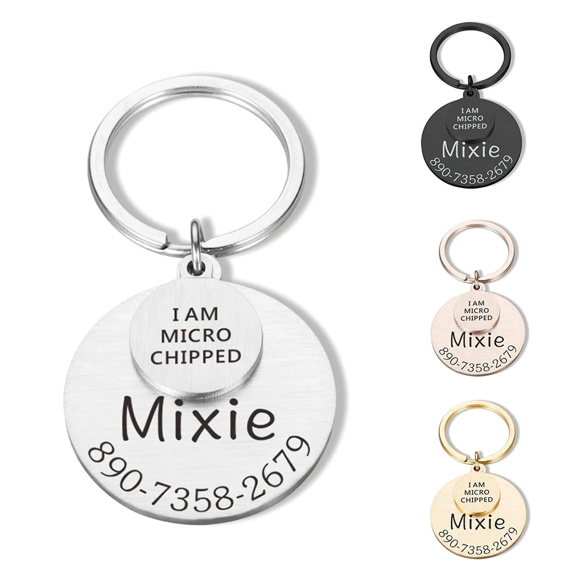 Personalized Pet ID Tag – Safe & Stylish for Dogs & Cats - enhanced image 1