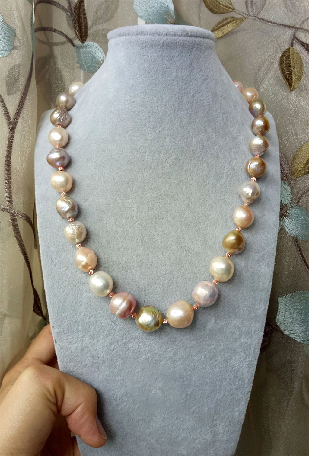 Pure Natural Oversized Pearl Long Necklace Personality Luxurious - enhanced image 1