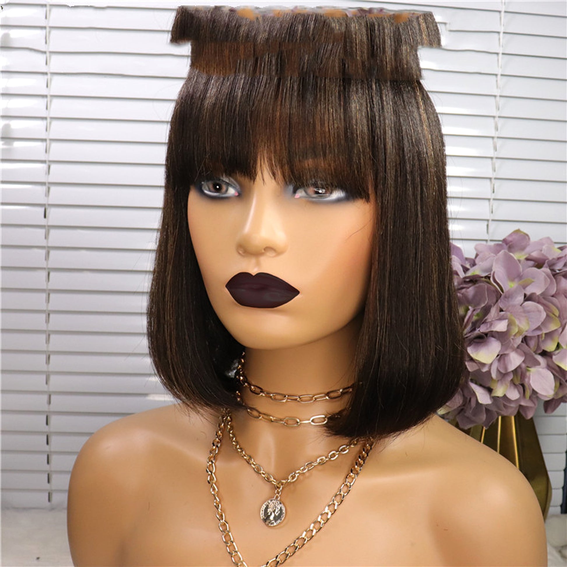 Qi Liuhai Real Hair Wig Headgear - enhanced image 1