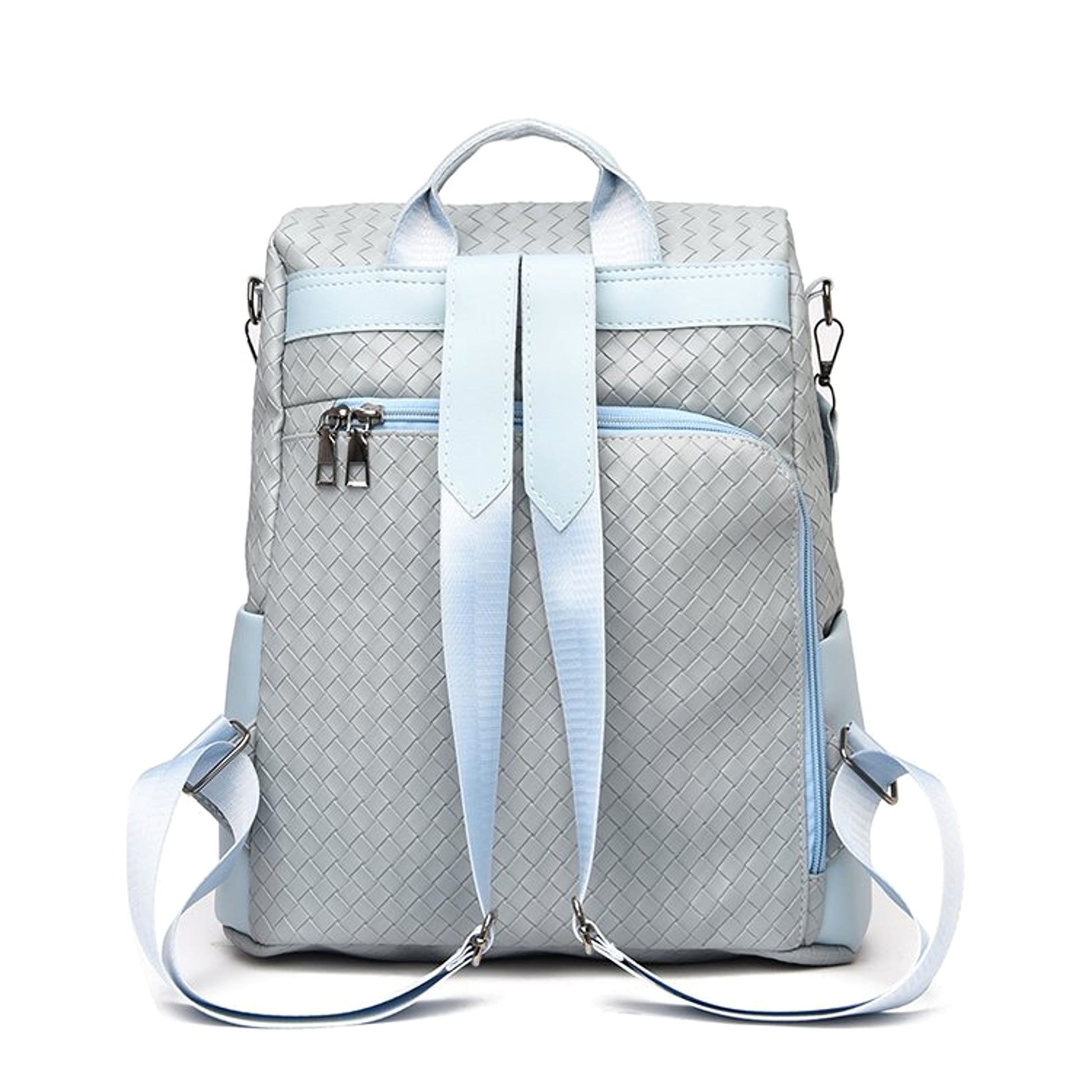 ALLFASHION™ – BohoMetro Woven Leather Backpack - enhanced image 1