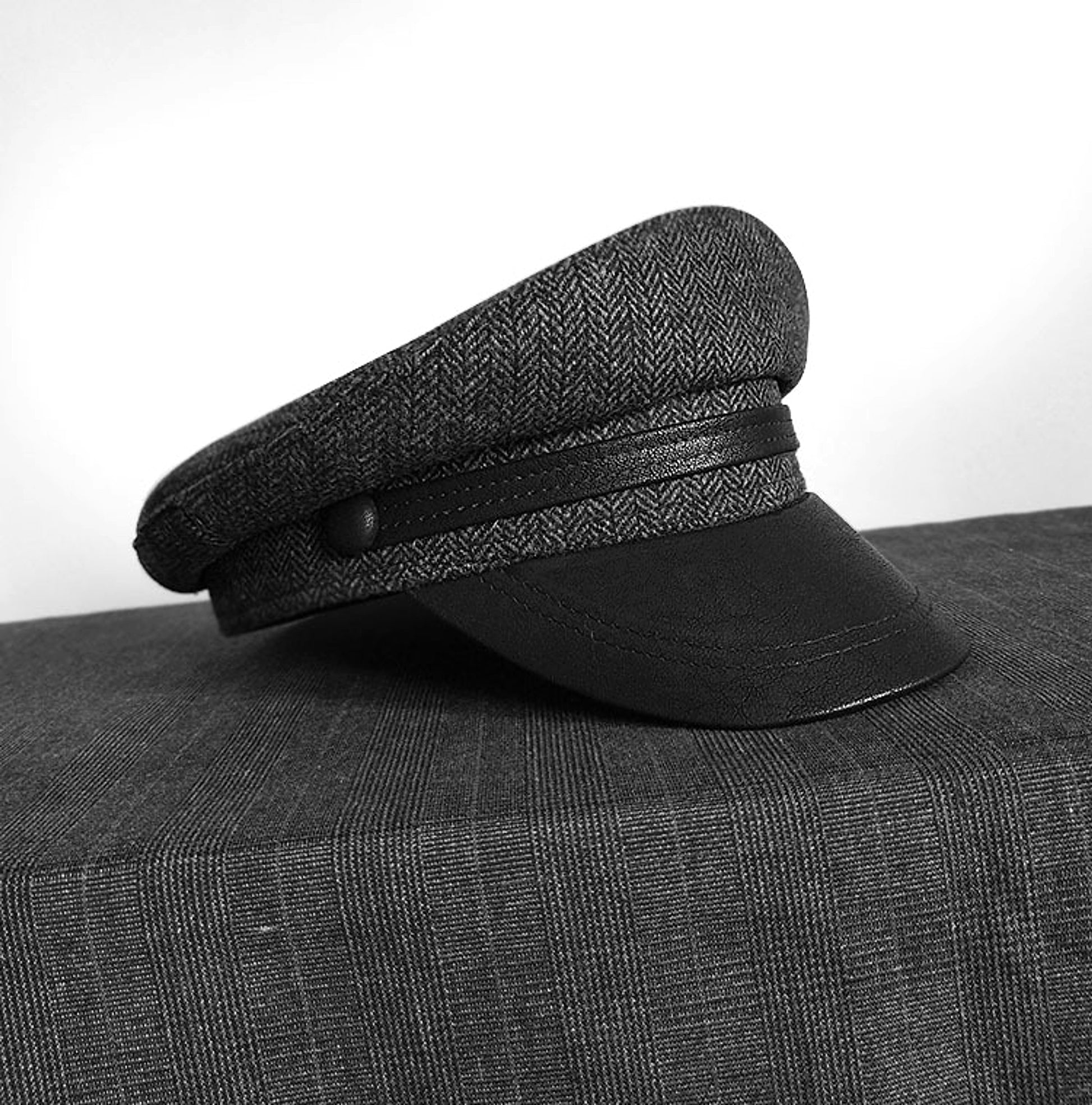 Retro Navy Style Fashion Navy Hat - enhanced image 1