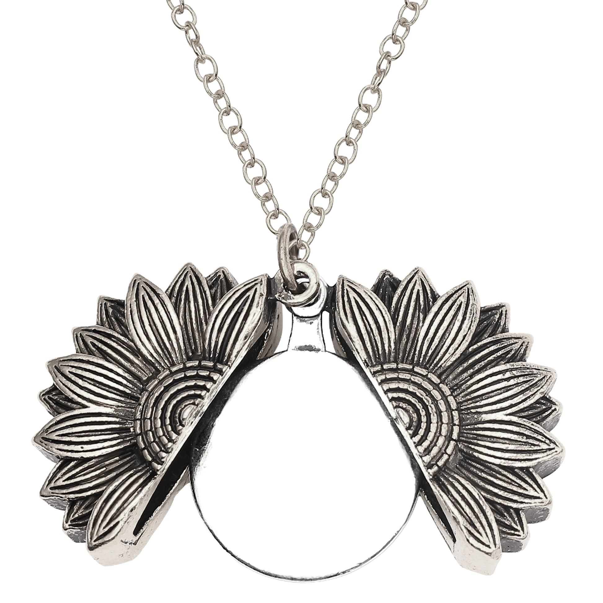 Retro Necklace Cross-border Sunflower Can Double-layer Lettering - enhanced image 1