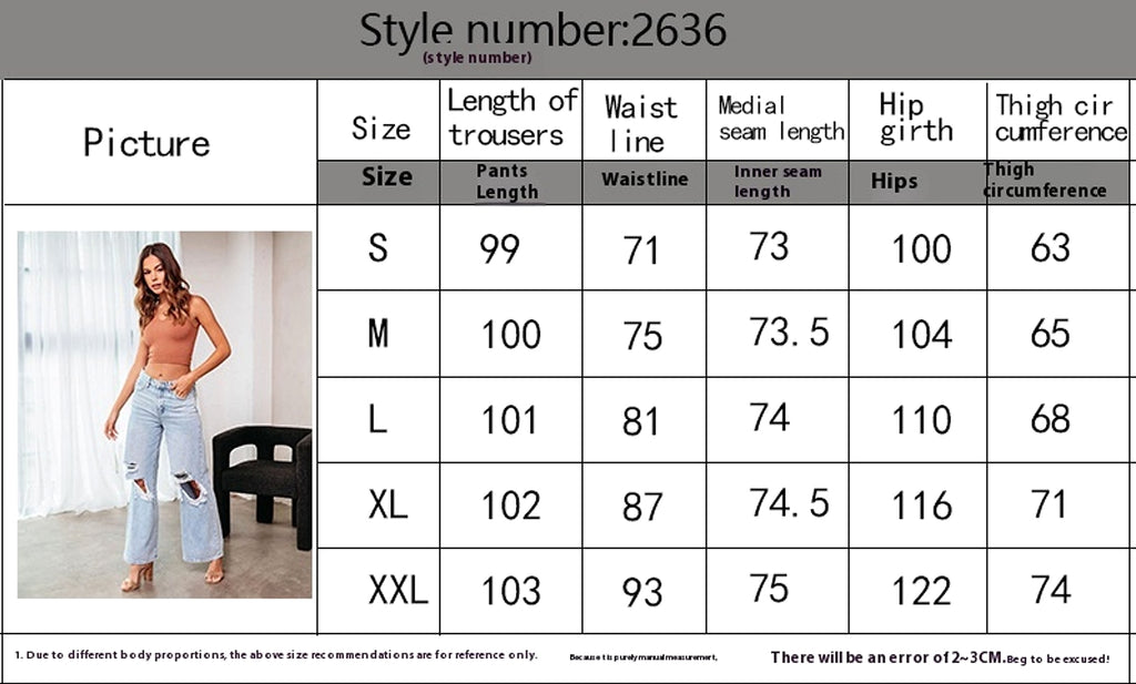 Ripped Slimming Jeans For Women - enhanced image 1