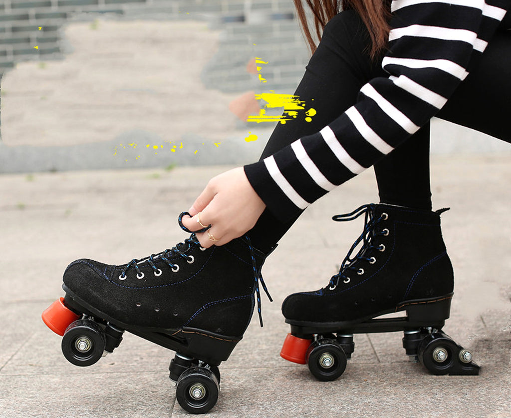 Roller Skates Children's Double Wheel Brush Street Shoe Cover - enhanced image 1