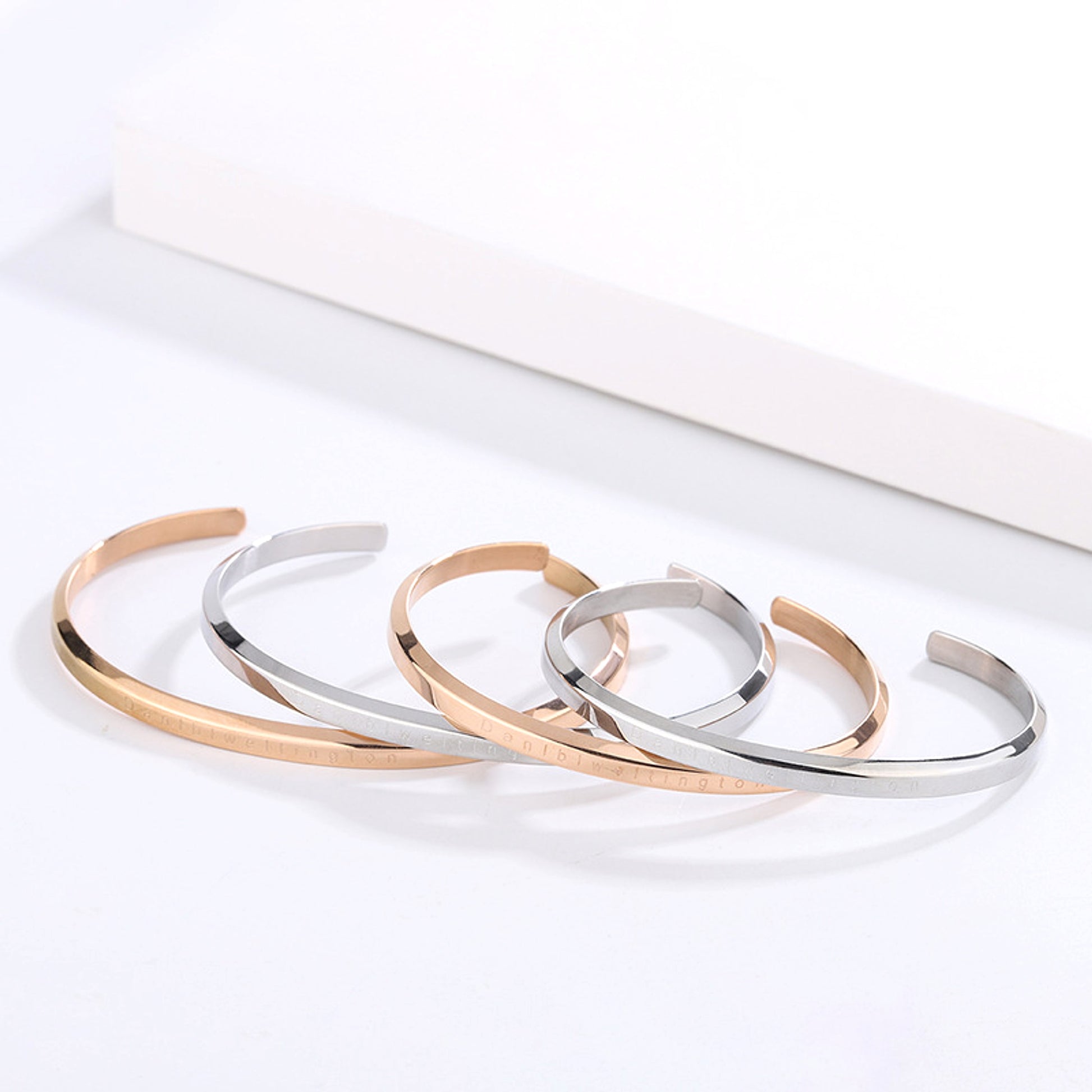 Minimalist Rose Gold Couple Bracelet – A Symbol of Love & Connection! - enhanced image 1