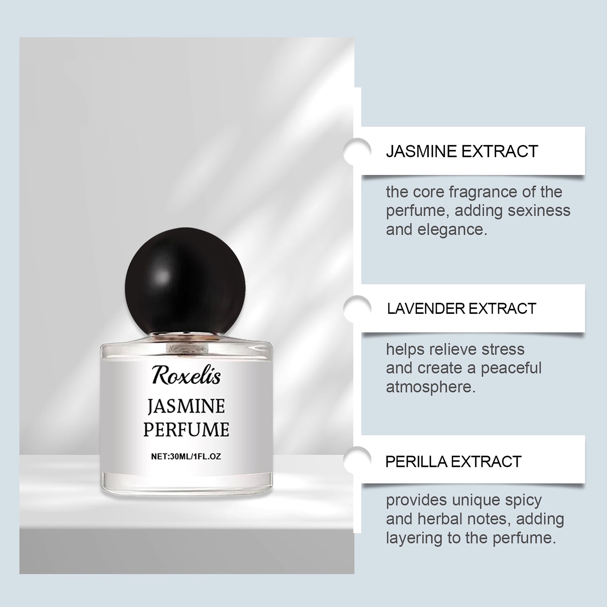 Roxelis Jasmine | Edition 2025 – Romantic Party Perfume (30ml) - enhanced image 1