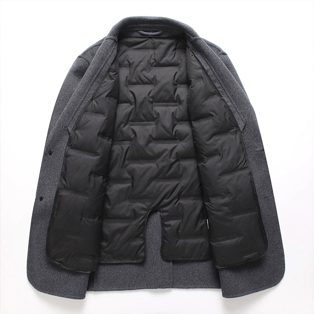 RoyalForm™ Men's Wool Coat – Luxury & Warmth for Winter - enhanced image 1