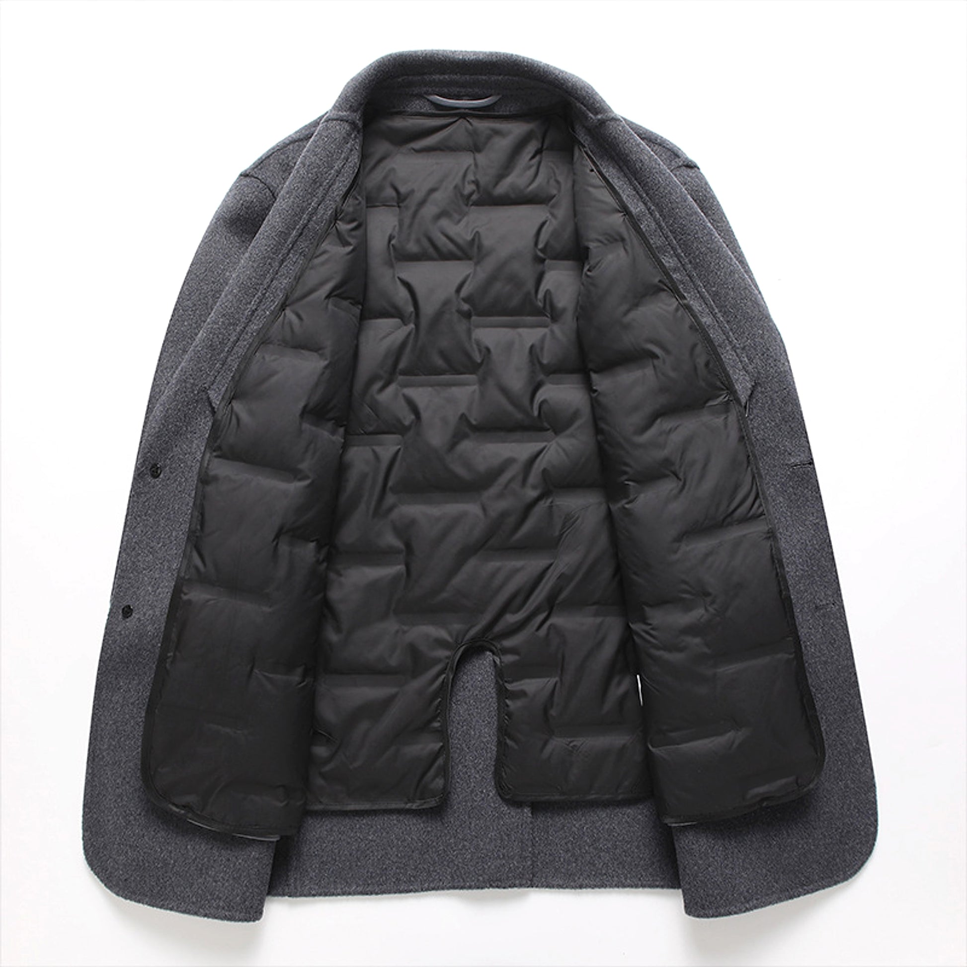 RoyalForm™ Men's Wool Coat – Luxury & Warmth for Winter - enhanced image 1