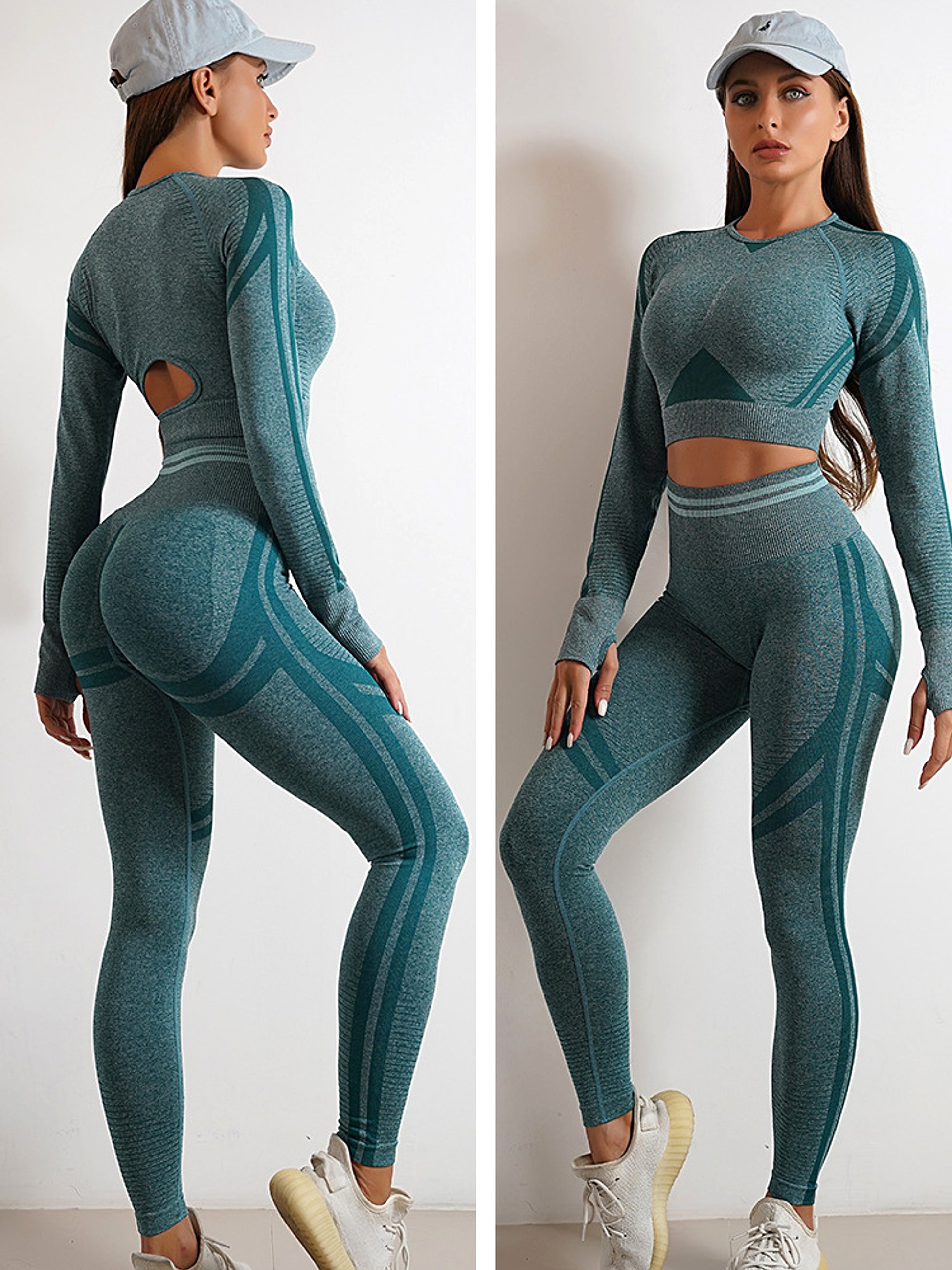 Seamless Yoga Fitness Leggings - enhanced image 1