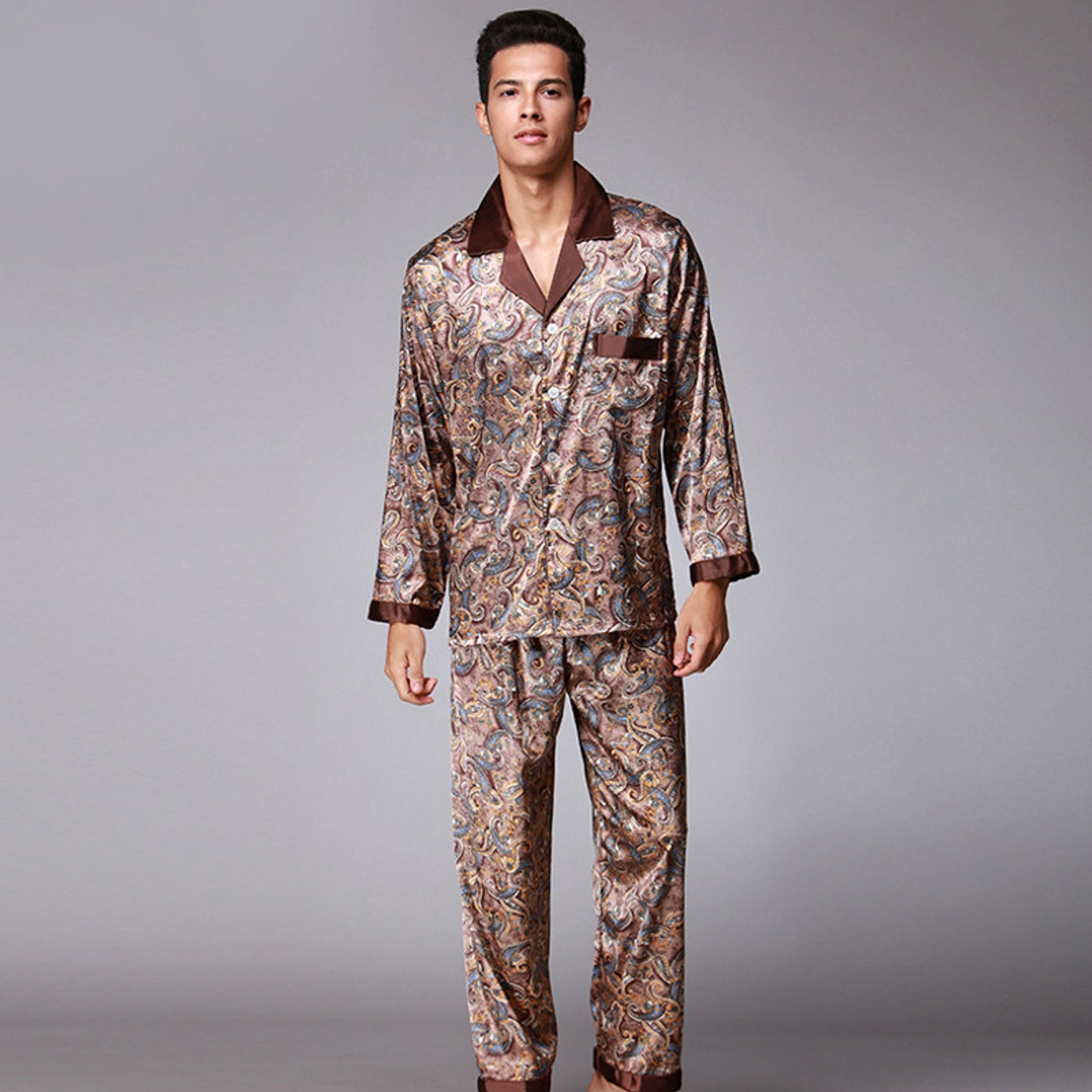 Silk pajamas set - enhanced image 1