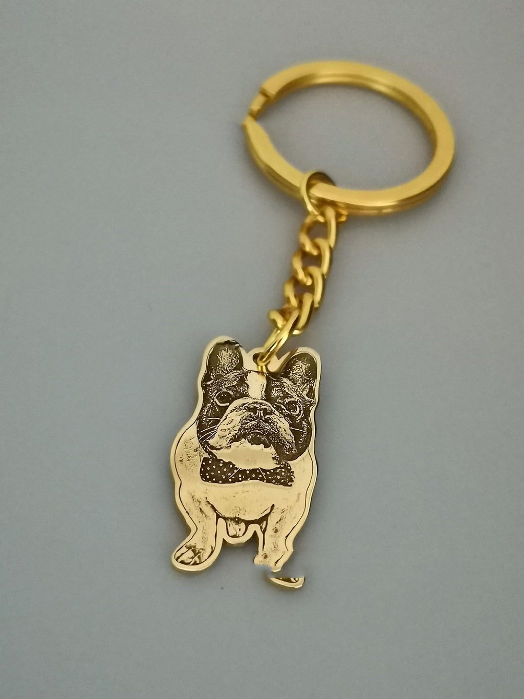 Silver Set Cat And Dog Photo Pet Necklace Name Titanium Steel - enhanced image 1
