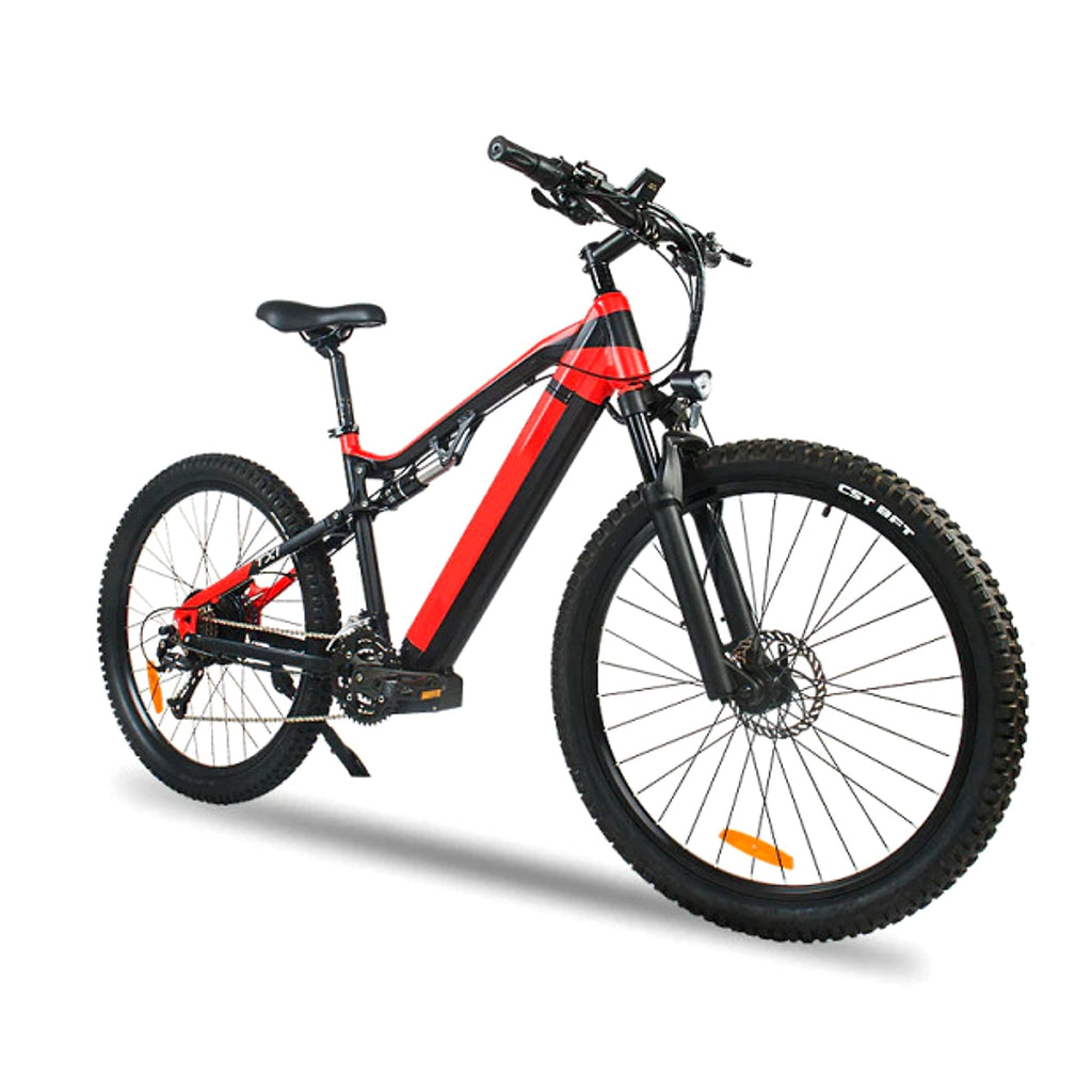 ⚡ Siroock™ Red 500W eMTB – 27.5" Electric Mountain Bike (48V, 7-Speed, Bafang Motor) - enhanced image 1