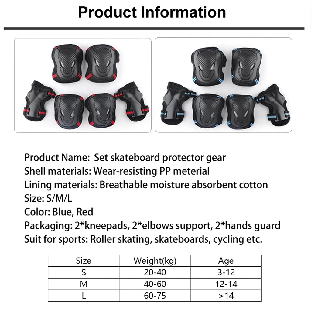 Skating Shoe Protector Skateboarding Protective Gear Set Of Six Protective Gear - enhanced image 1