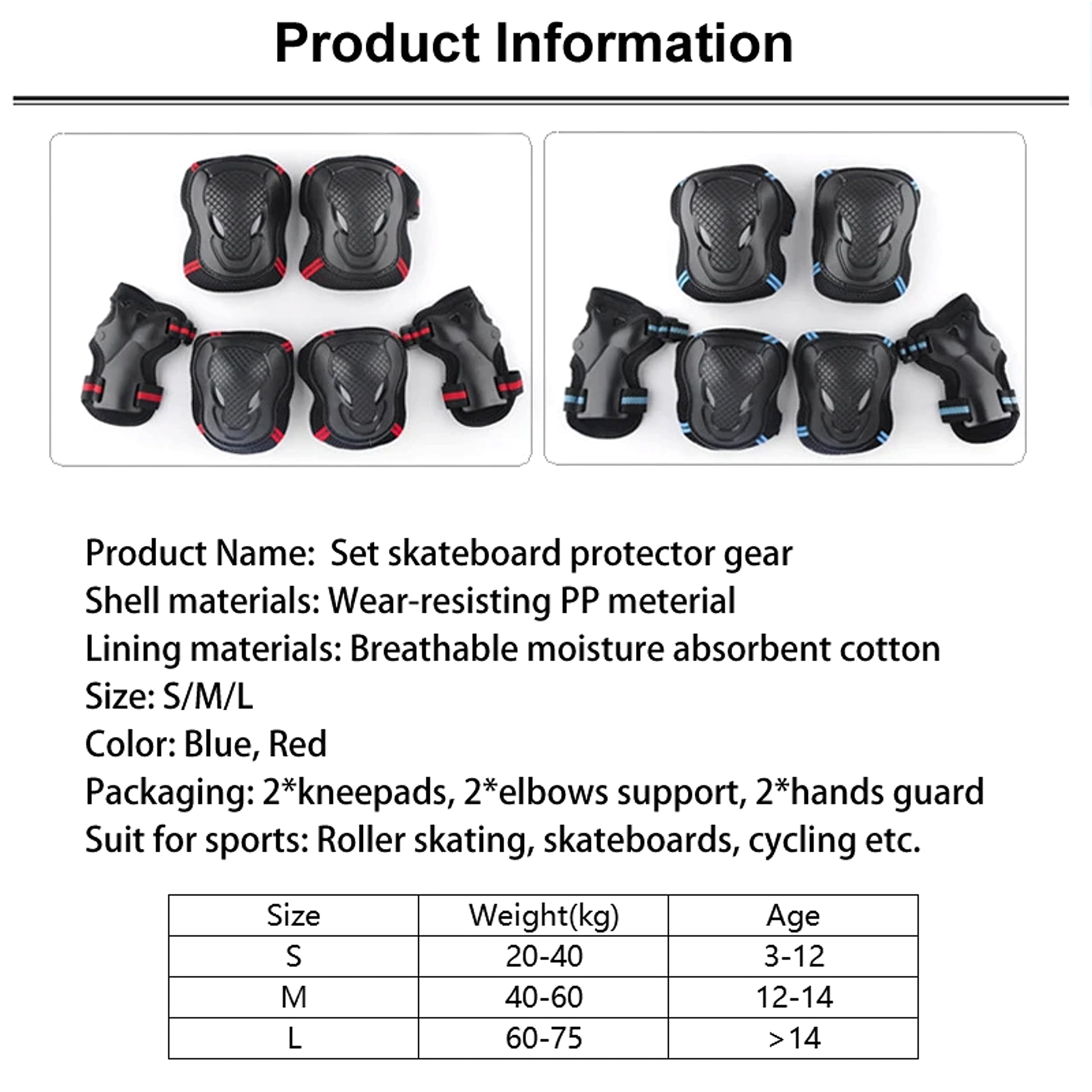 Skating Shoe Protector Skateboarding Protective Gear Set Of Six Protective Gear - enhanced image 1