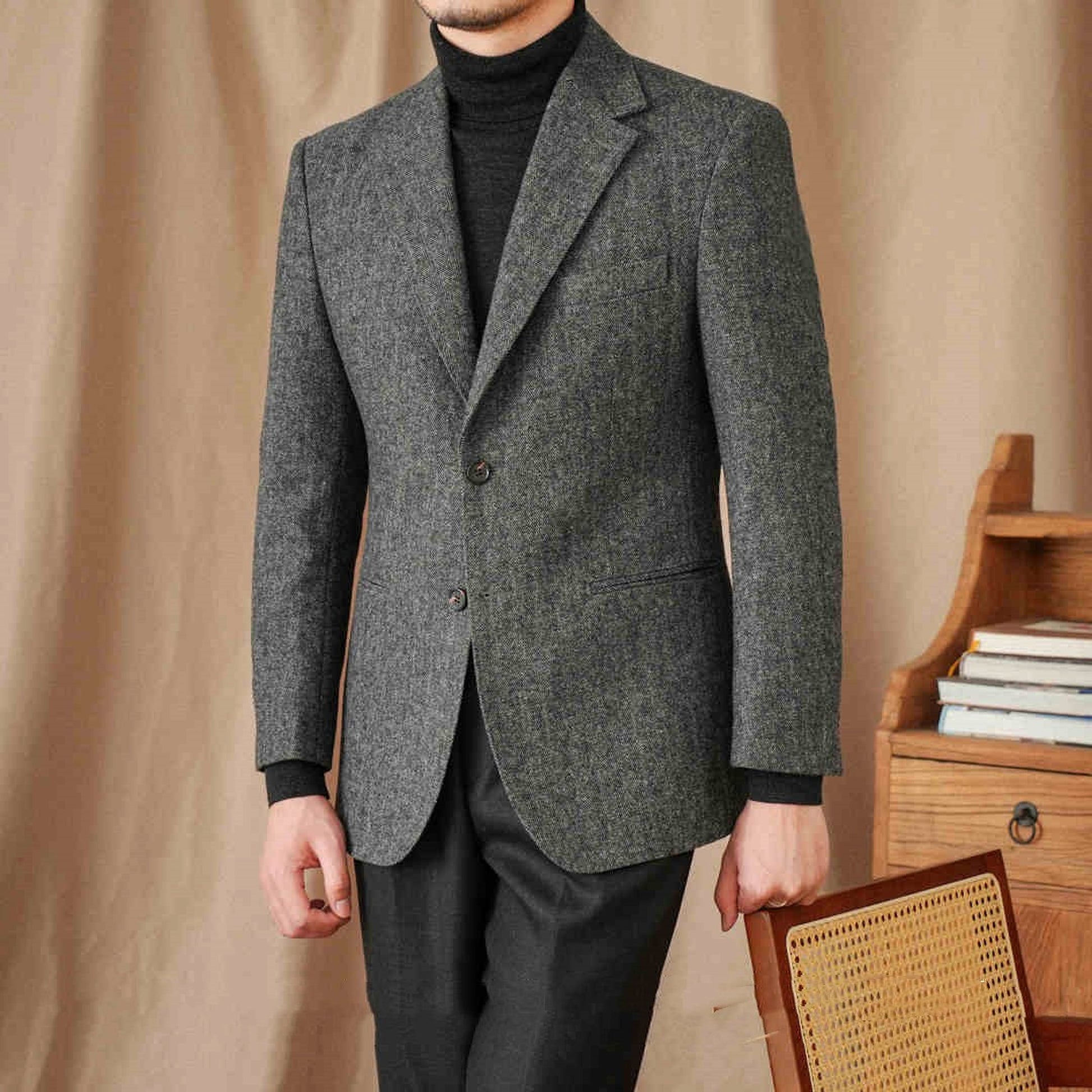 NipponForm™ – Slim Fit Japanese Style Suit - enhanced image 1