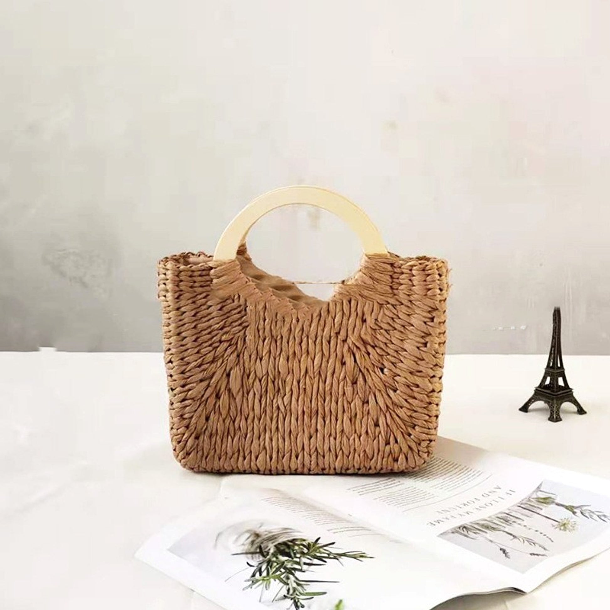 SolunaWeave™ – Pastoral Loop Handle Tote - enhanced image 1