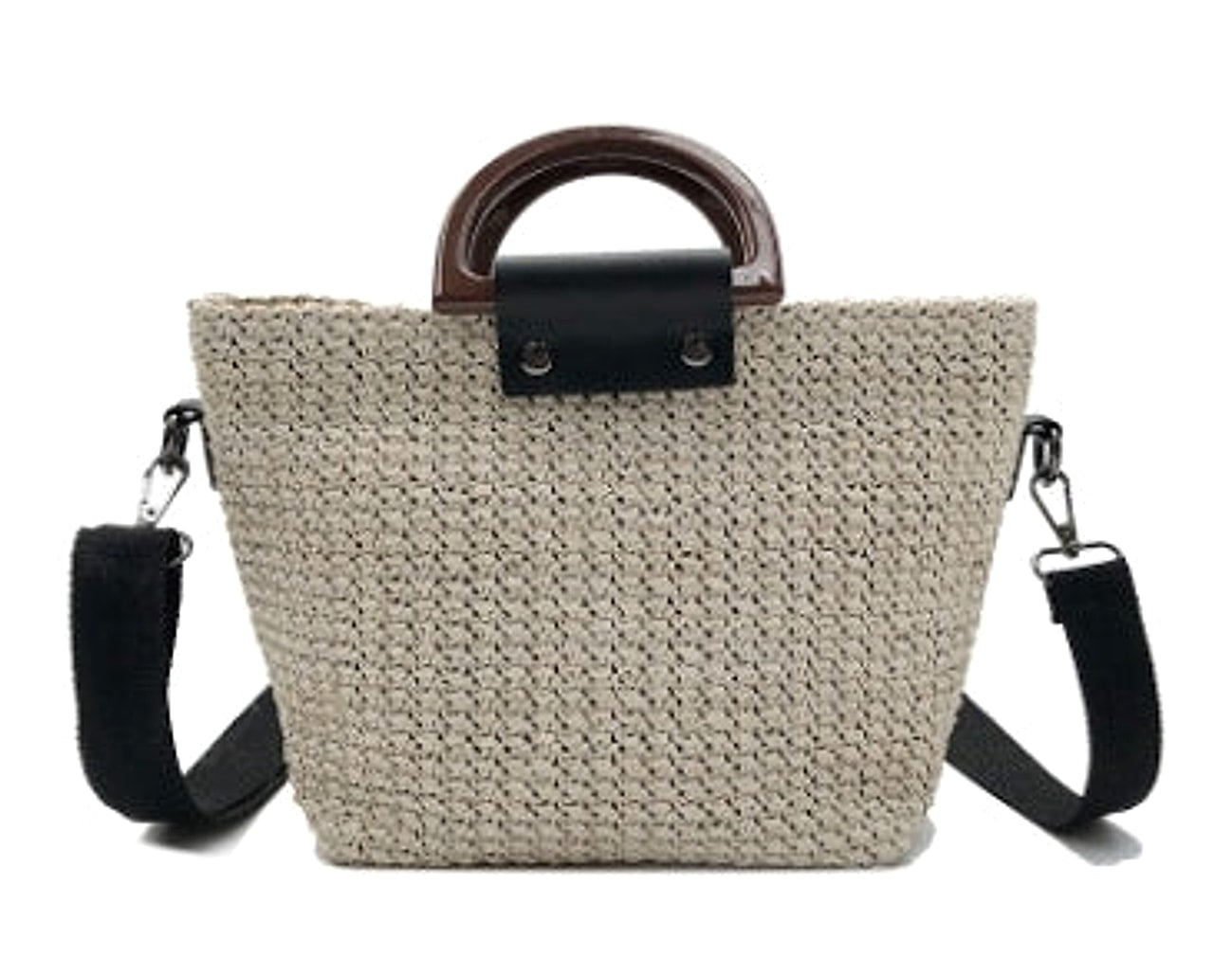 SolunaWeave™ – Simple Straw Utility Tote - enhanced image 1