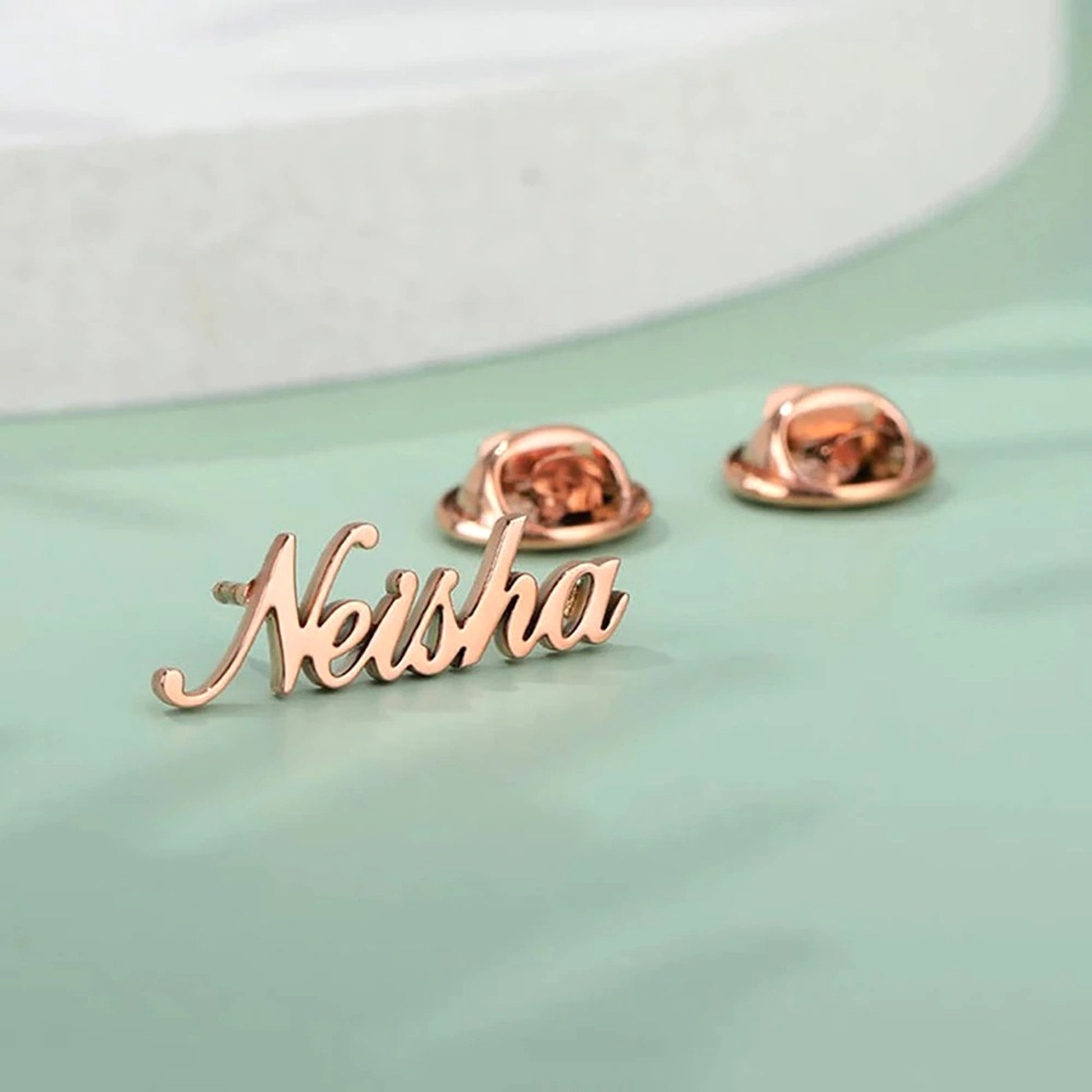 Personalized Stainless Steel Letter Brooch – Elegant & Minimalist Accessory - enhanced image 1