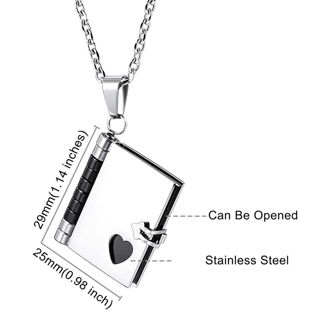 LuxeJewels™ – LoveBook™ Couple Pendant - enhanced image 1