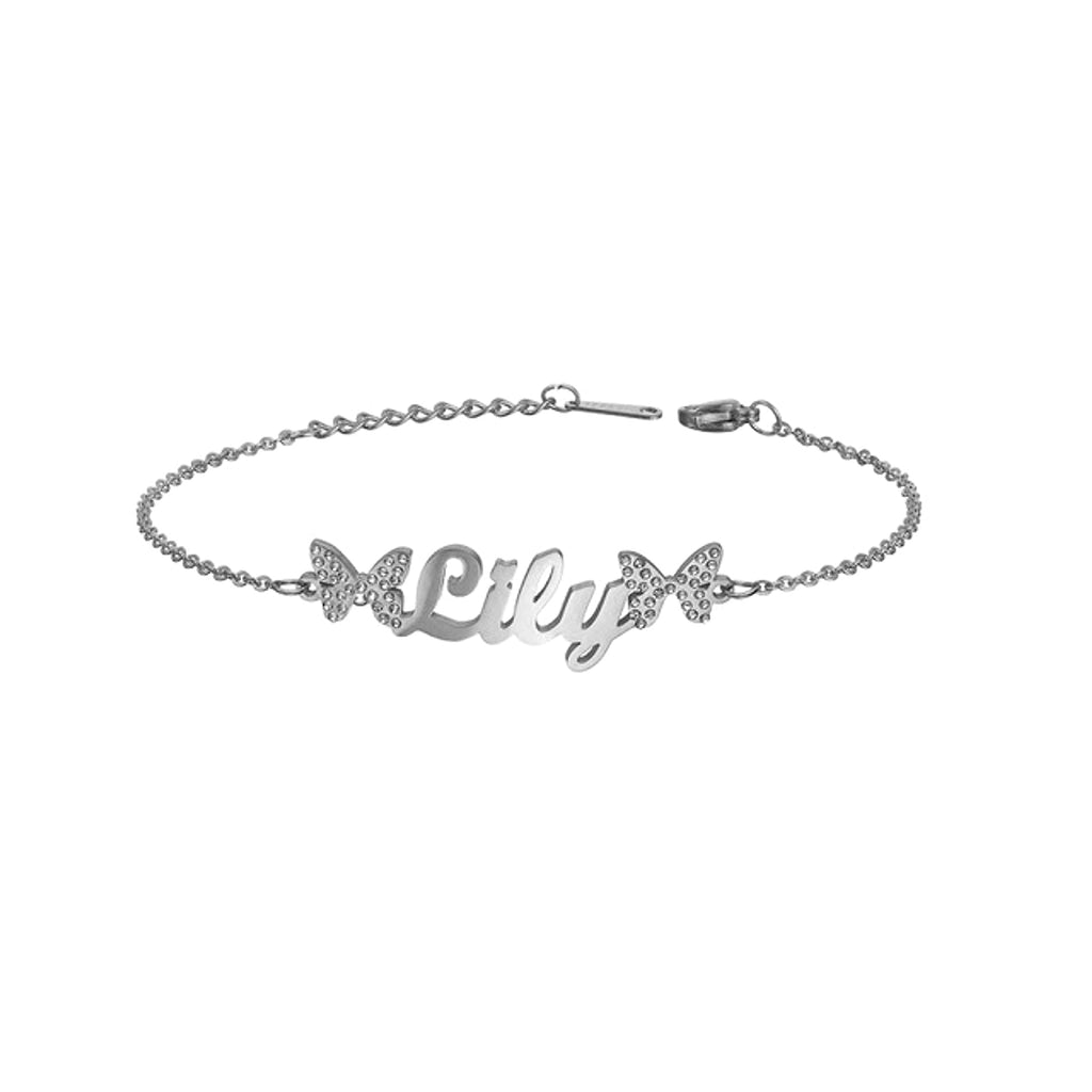 Custom Name Stainless Steel Bracelet – Personalized Letter Jewelry - enhanced image 1