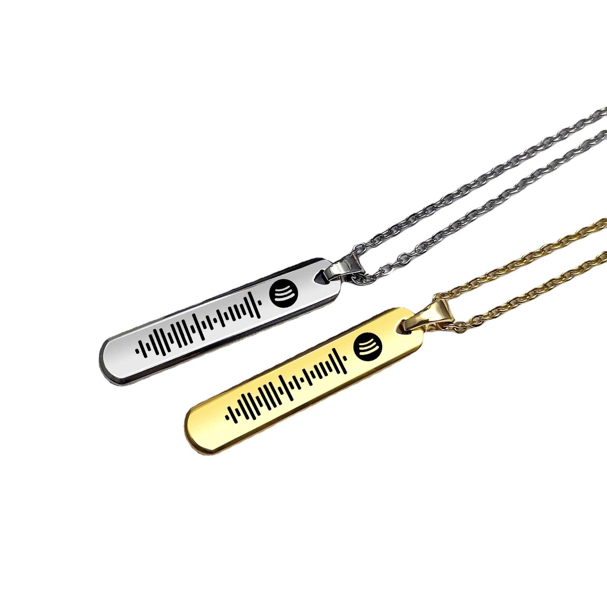 💎 Custom Bullet Necklace – Engraved Keepsake in Titanium Steel - enhanced image 1
