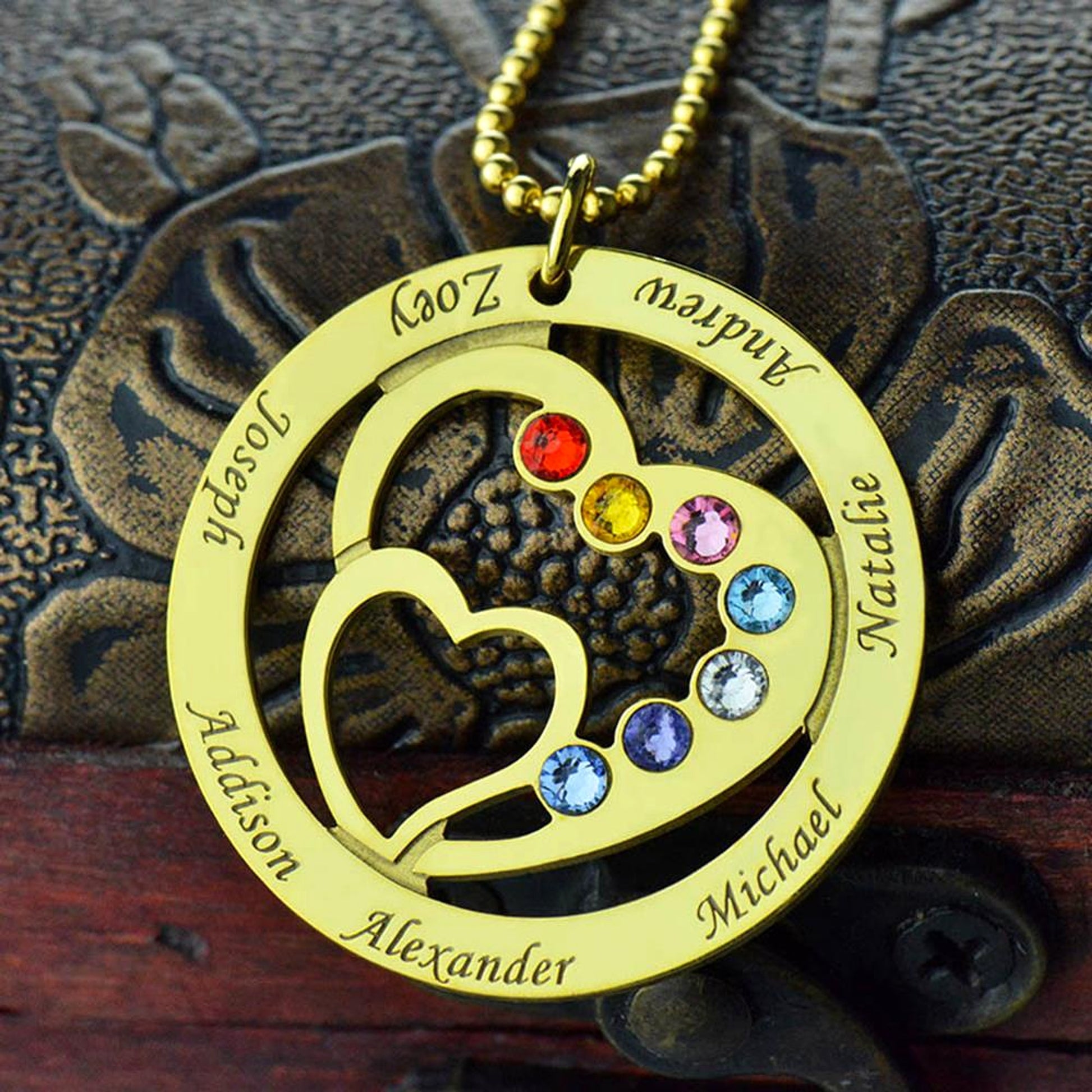 Sterling Silver Clavicle Chain Accessory Round Love Jewelry - enhanced image 1
