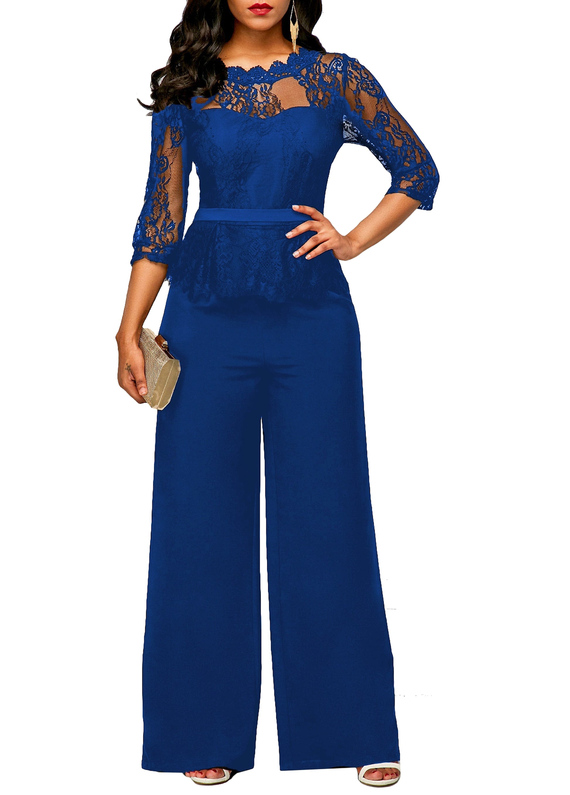 Summer Lace Jumpsuit Women's Clothing - enhanced image 1