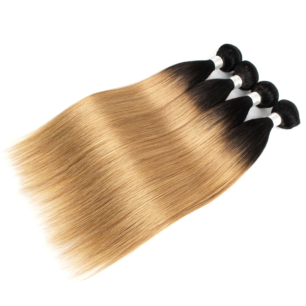 T1b / 27 Brazilian real hair wig curtain - enhanced image 1