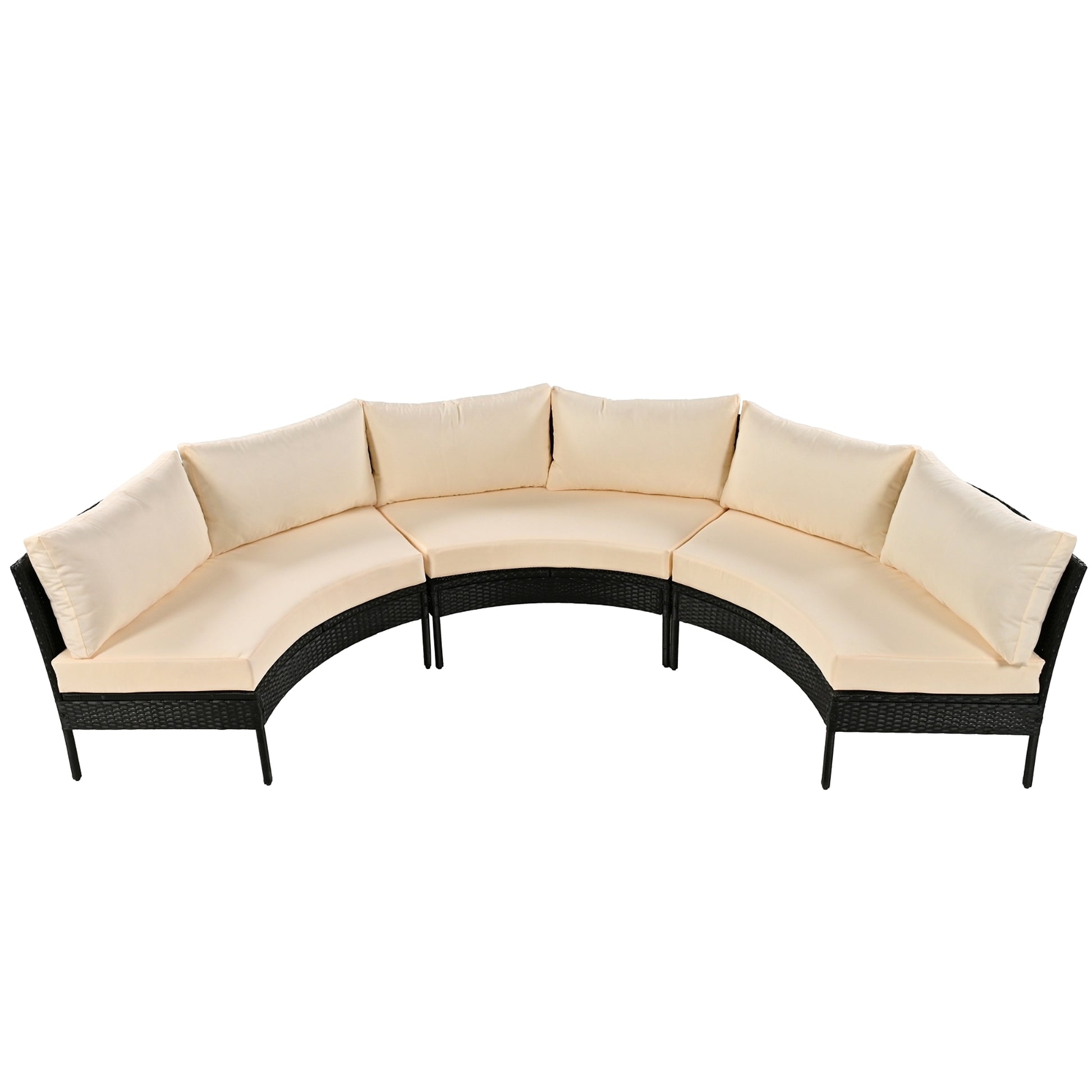 LuneluX_Home – Outdoor Lounge Set - 3 pcs. (Rattan-Waterproof) - enhanced image 1