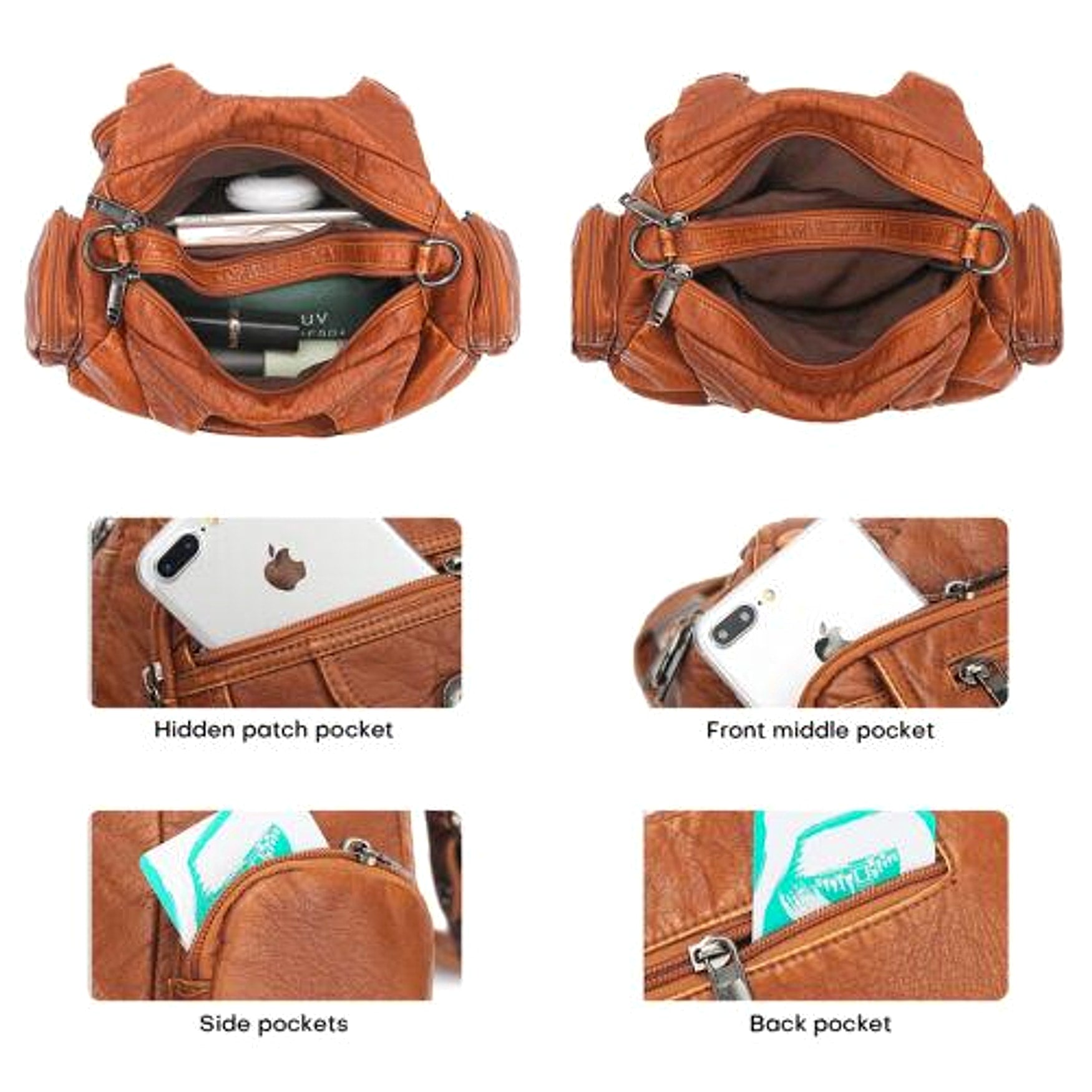 VALENZIA™ Vintage Leather Canvas Bag - enhanced image 1