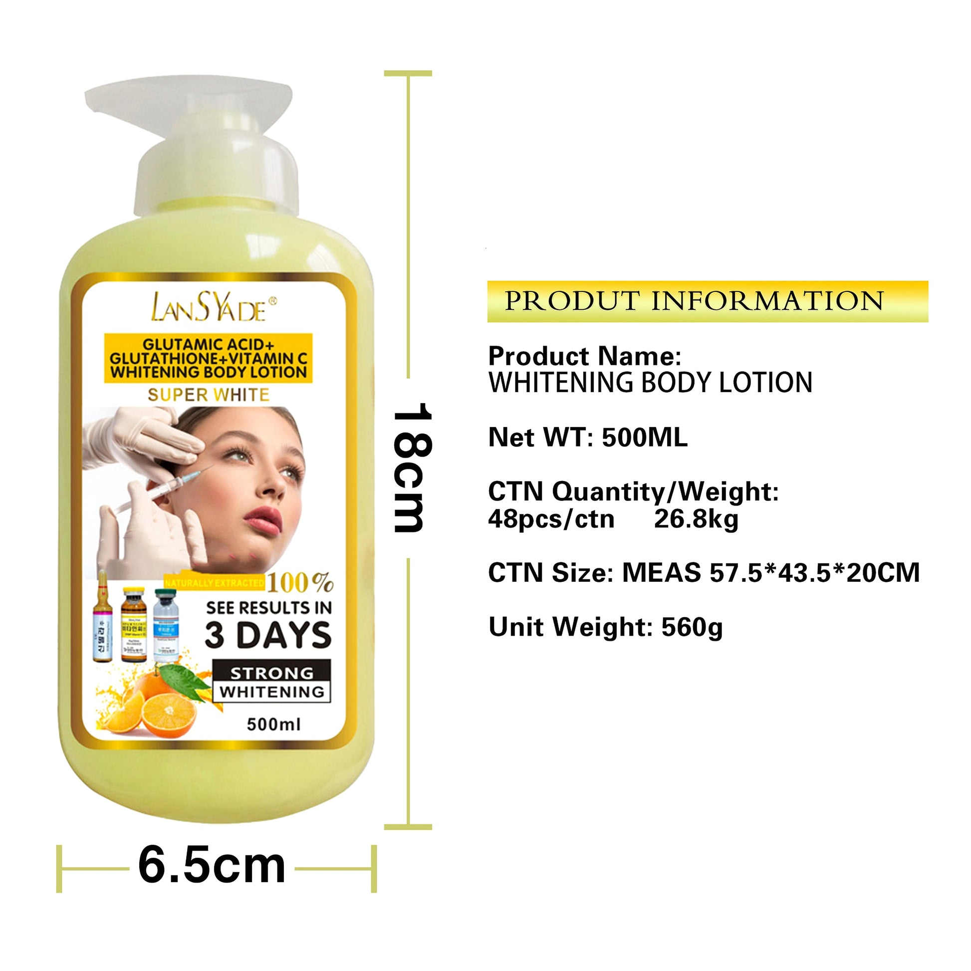 VC Glutathione Body Lotion – Even-Toned & Deeply Hydrated Skin - enhanced image 1