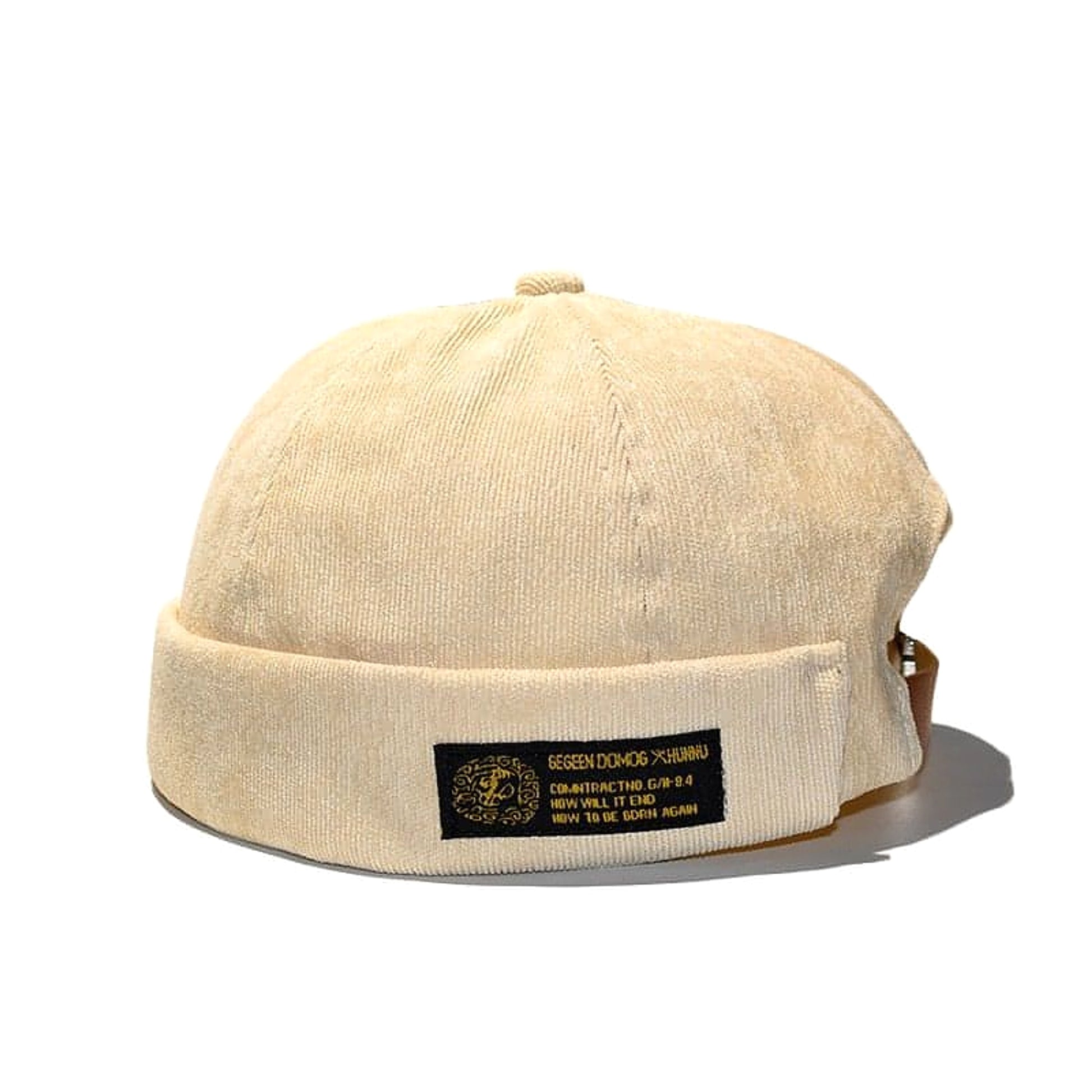 Vintage Docker Cap Brimless Hat - enhanced image 1