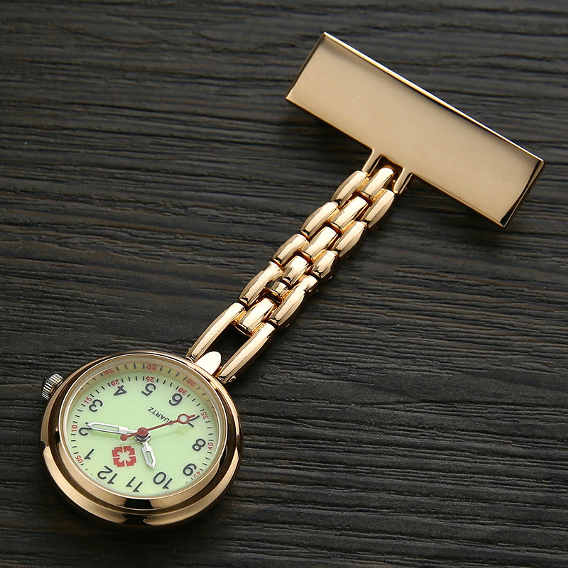 Waterproof Doctor & Nurse Clip-On Chest Watch – Medical Lapel Timepiece - enhanced image 1