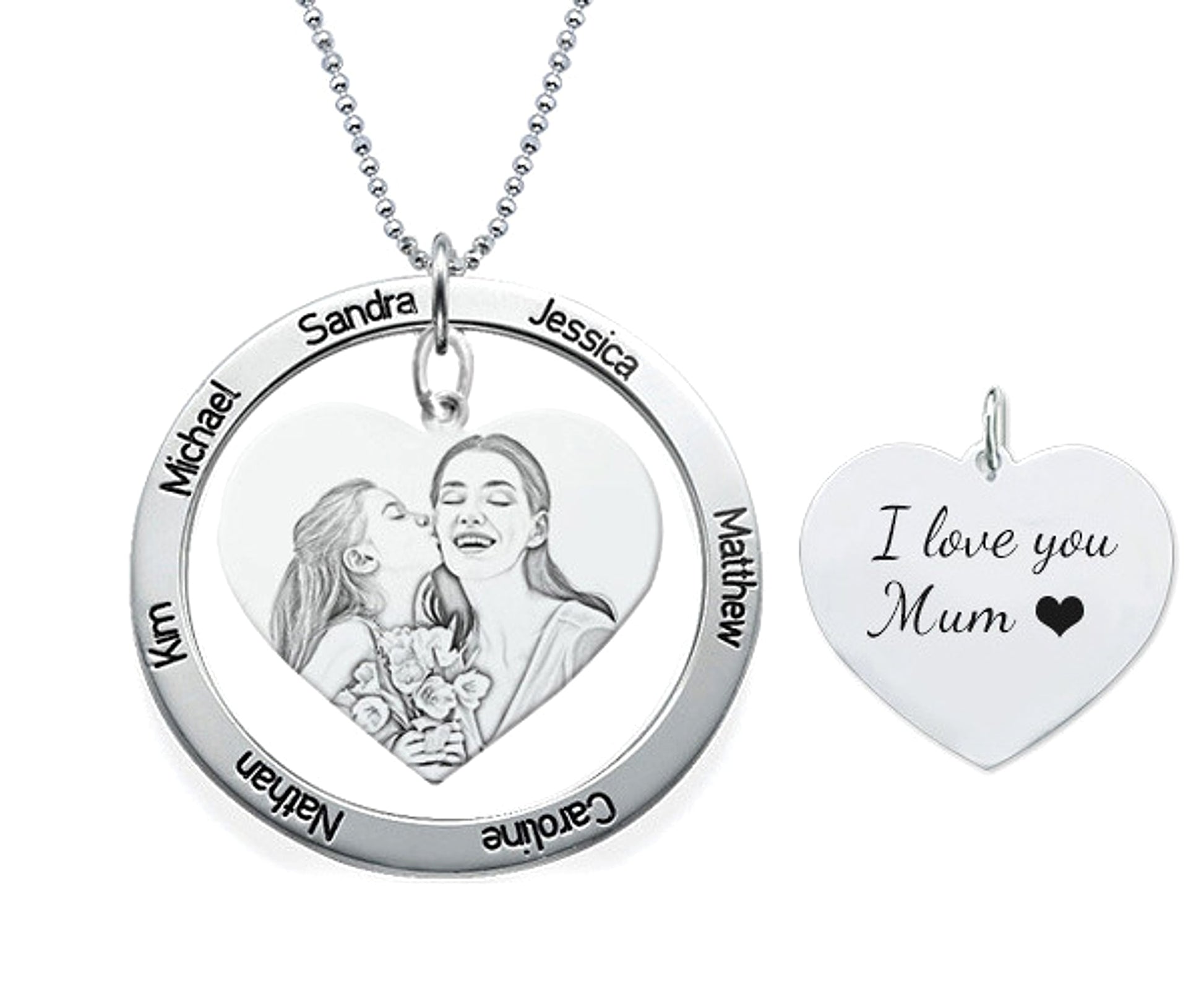 Women's Fashion Infinite Photo Necklace - enhanced image 1