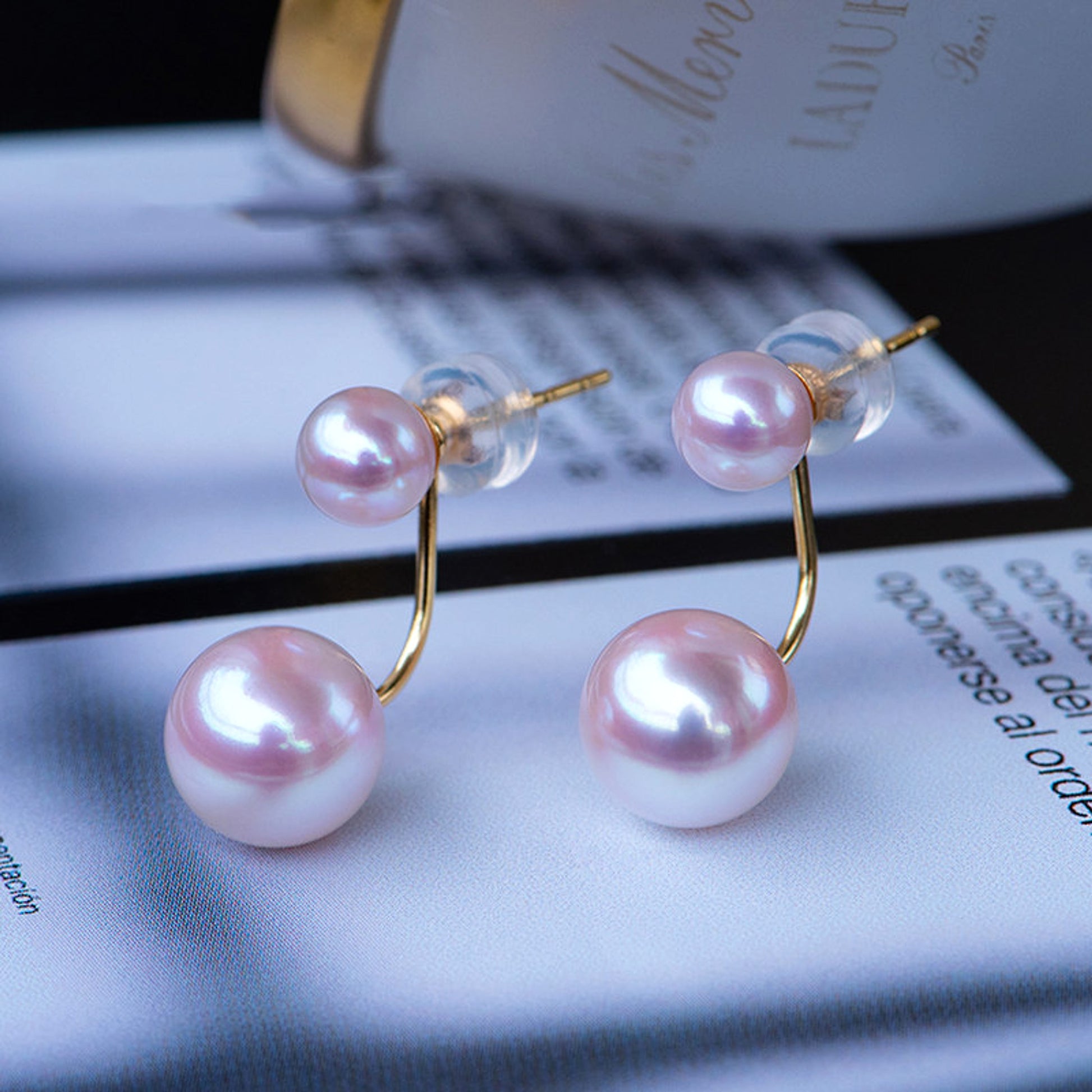 LuxeJewels™ – TianGong Prestige Pearl Stud Earrings - enhanced image 1