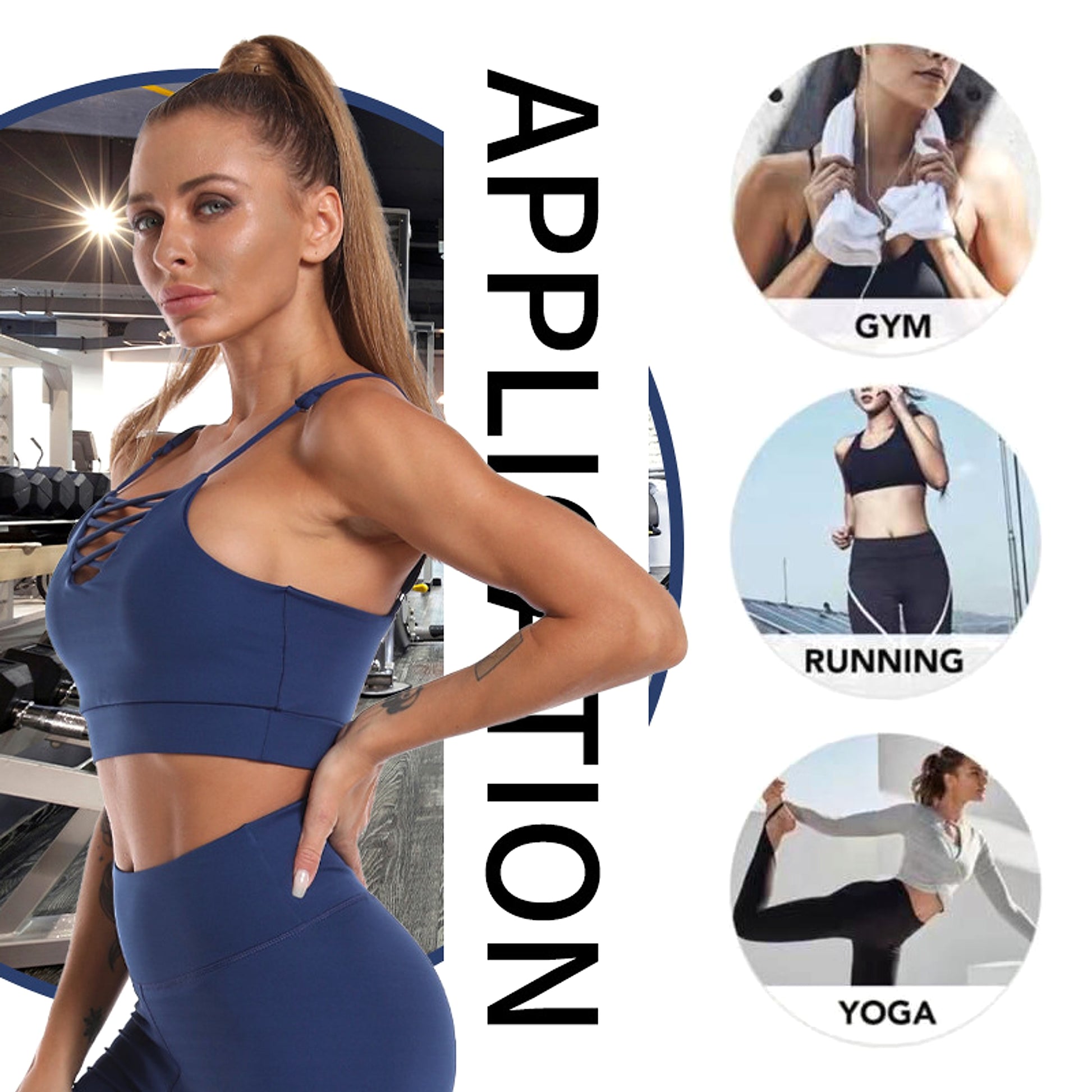 Yoga Fitness Leggings Sports Gym Outfits Clothing - enhanced image 1