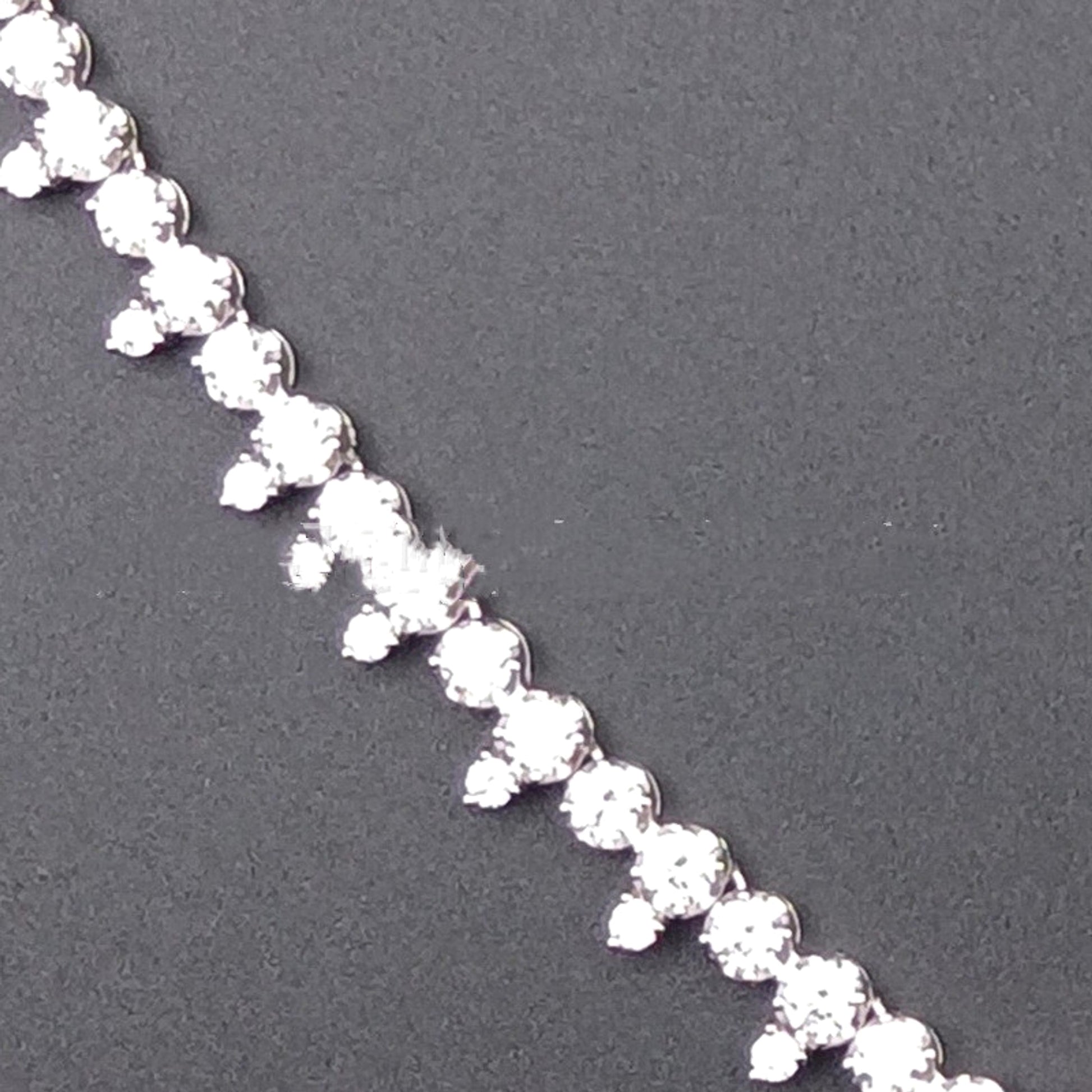 Zhou Hengfu Jewelry S925 Silver Cubic Zirconia Necklace Necklace Women - enhanced image 1