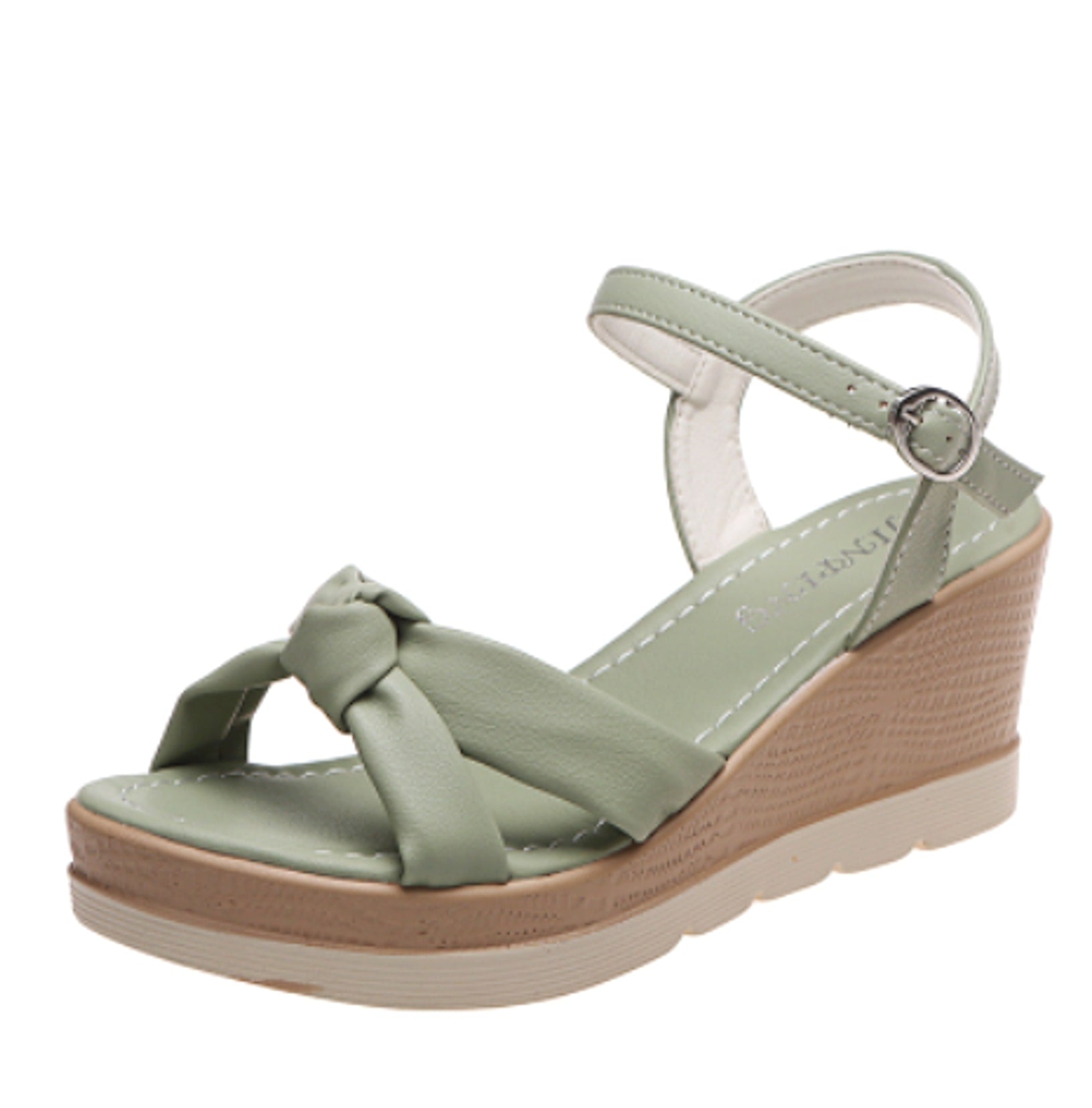 25 Edition – White Bow Wedge Heels - enhanced image 2