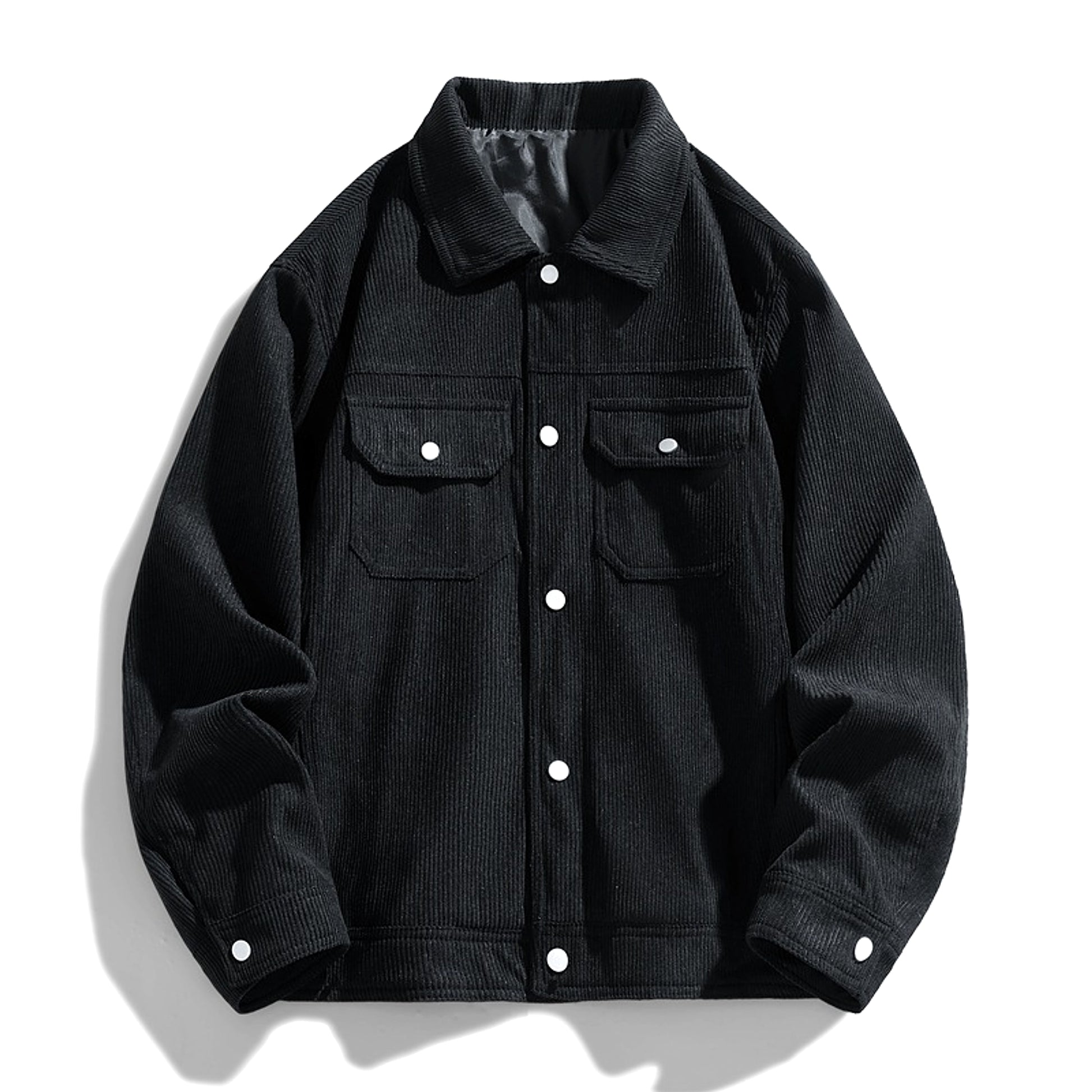 Autumn And Winter New Japanese Style Simple Light Velvet Core Casual Coat Jacket Ment - enhanced image 2