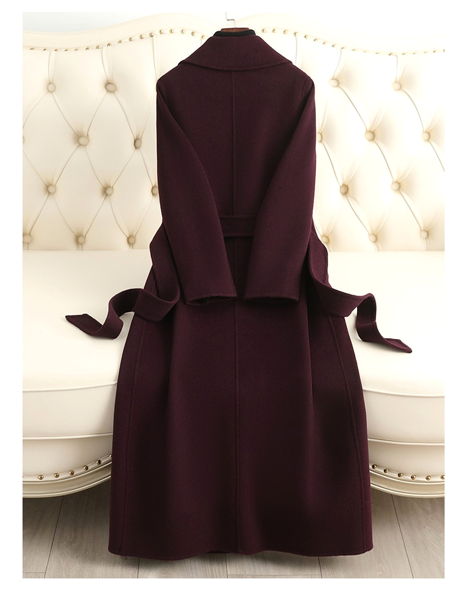 Autumn & Winter Temperament Korean Wool Coat for Women – Elegant & Slim Fit - enhanced image 2