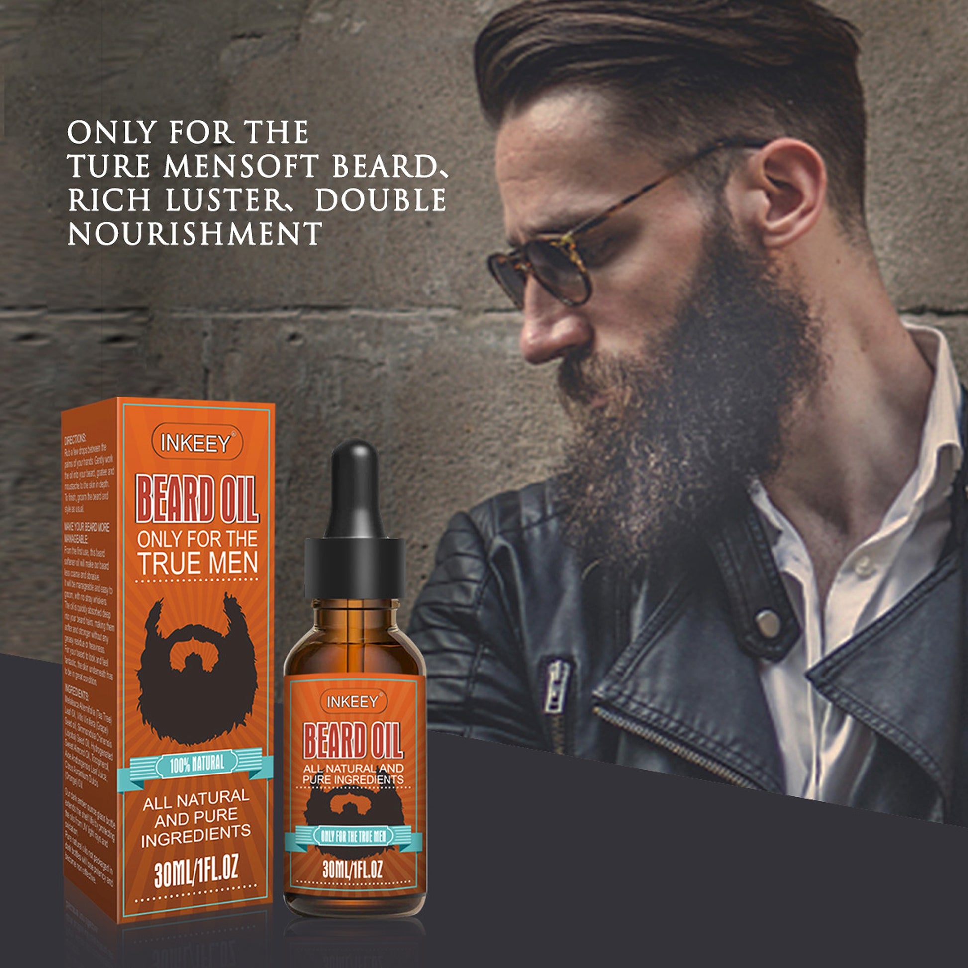 Beard & Stache Collection – “Power Roots” Beard Oil for Real Growth - enhanced image 2