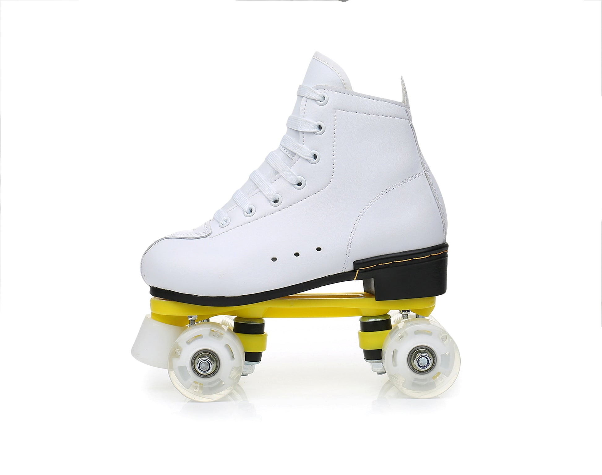 Borg Adult Double-row Skates Four-wheeled Cowhide PU Flash Full - enhanced image 2