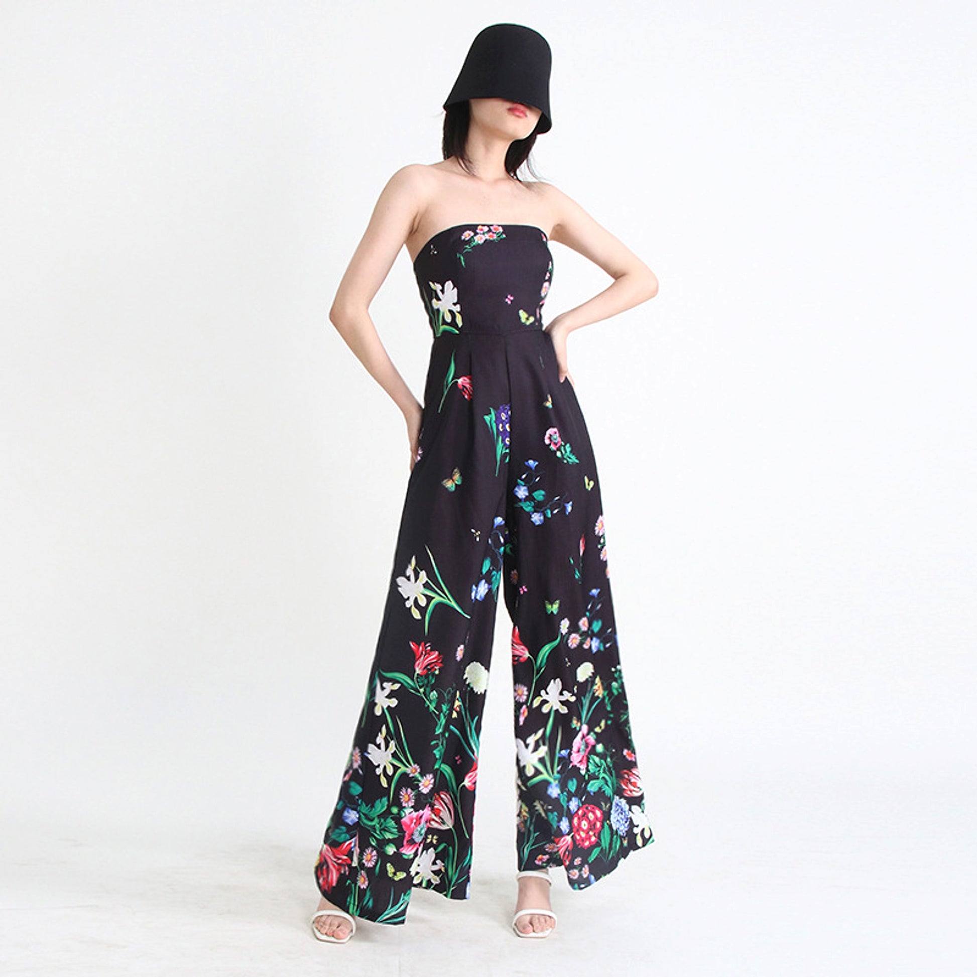 Botanical Floral Print Jumpsuit - enhanced image 2