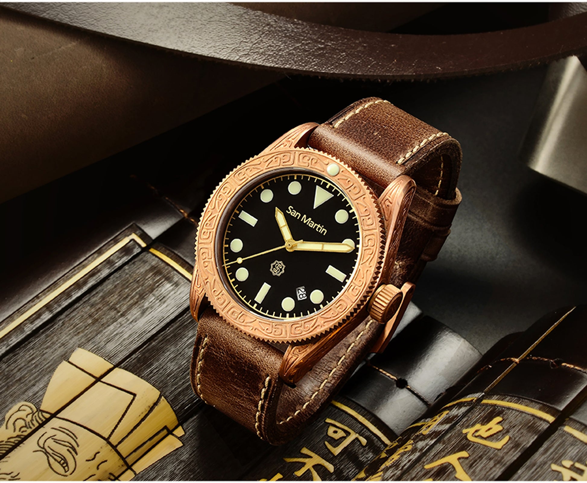 San Martin™ – Bronze Diver Automatic 200M - enhanced image 2