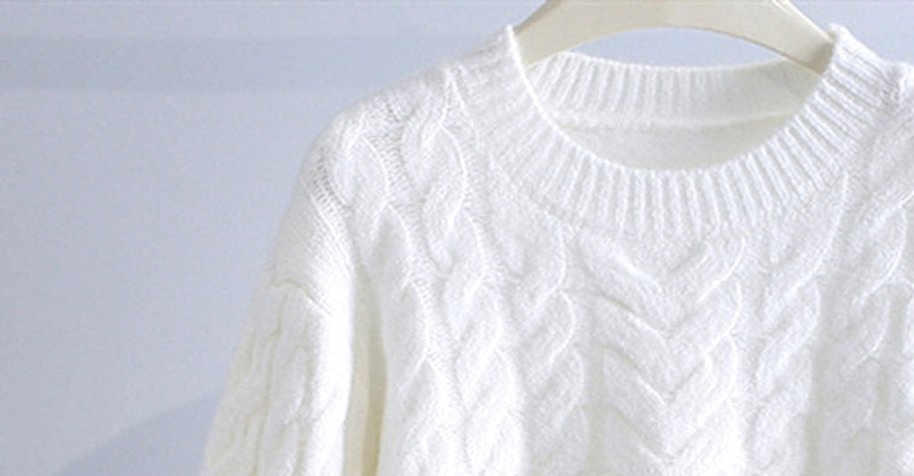 Cable-knit Sweater Women's Design Sense Loose - enhanced image 2
