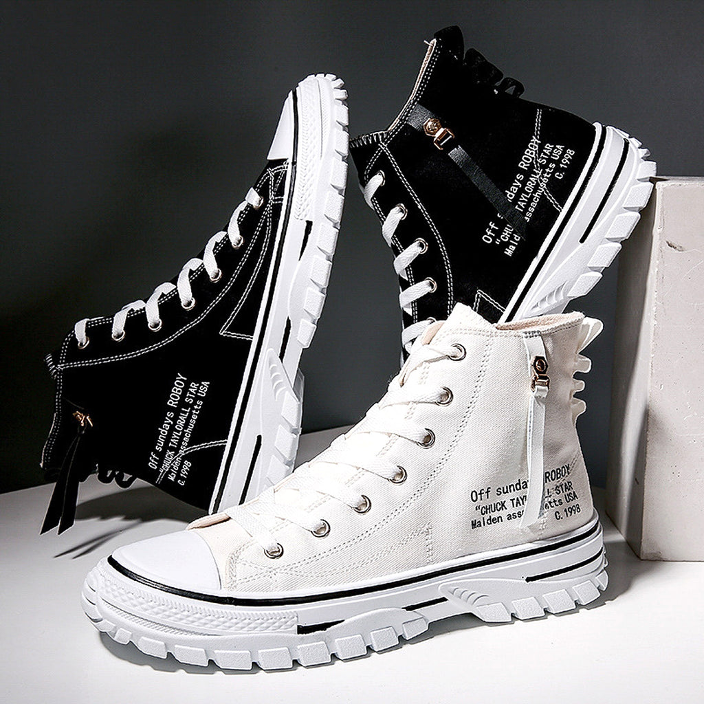 STARKE - Canvas Shoes, Breathable Thick Sole, Board Shoes, Gaobang Casual Shoes - enhanced image 2