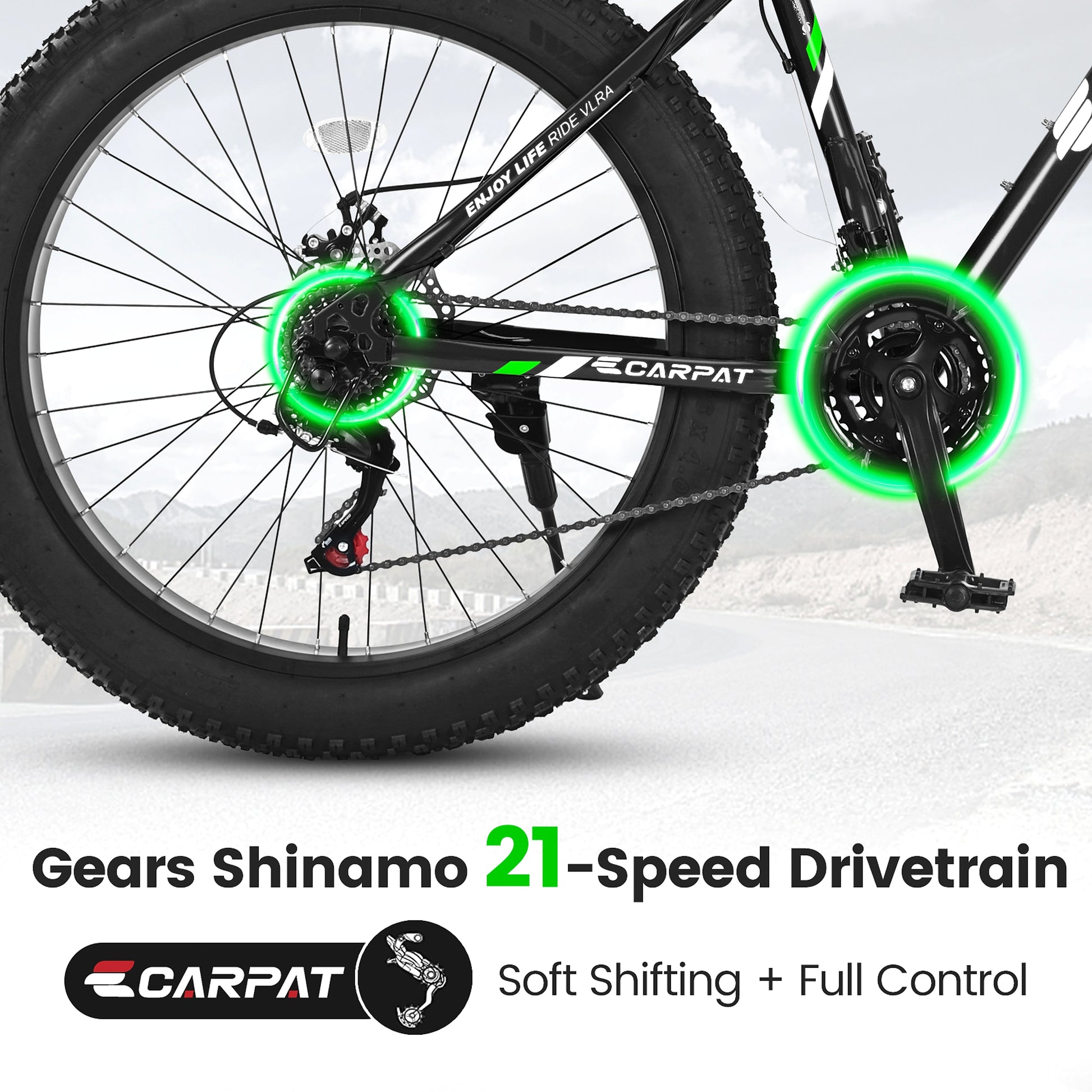 Carpat™Ruffryde – 26" Full Suspension Mountain Bike with Dual Disc Brakes (US Warehouse) - enhanced image 2