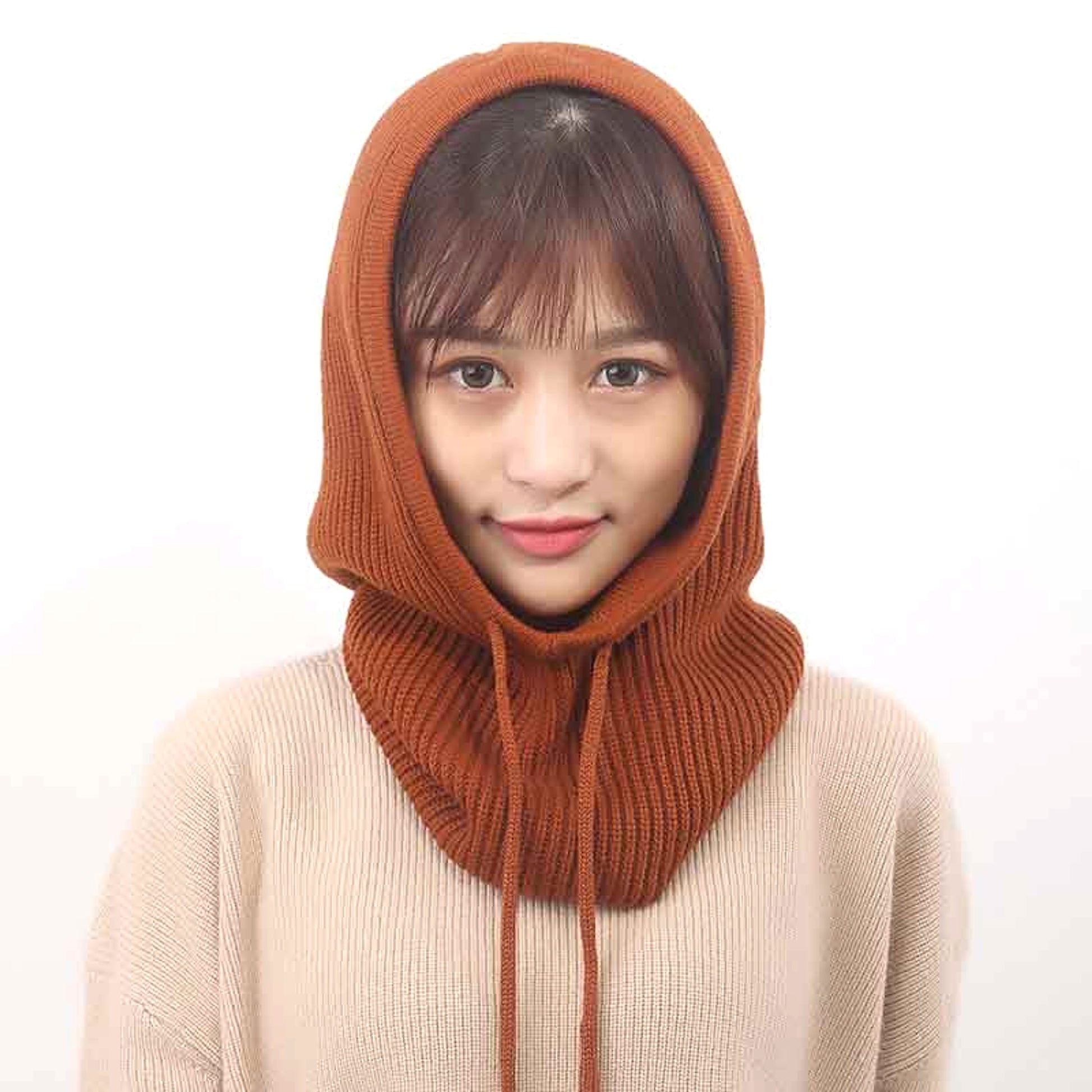 Cashmere Woolen Autumn And Winter Knitted Hat - enhanced image 2