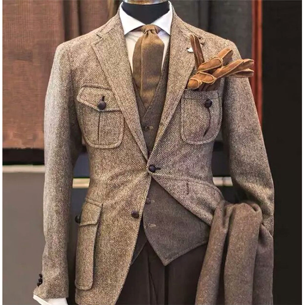 Lazario™ – Casual Three-Piece Slim Fit Suit - enhanced image 2